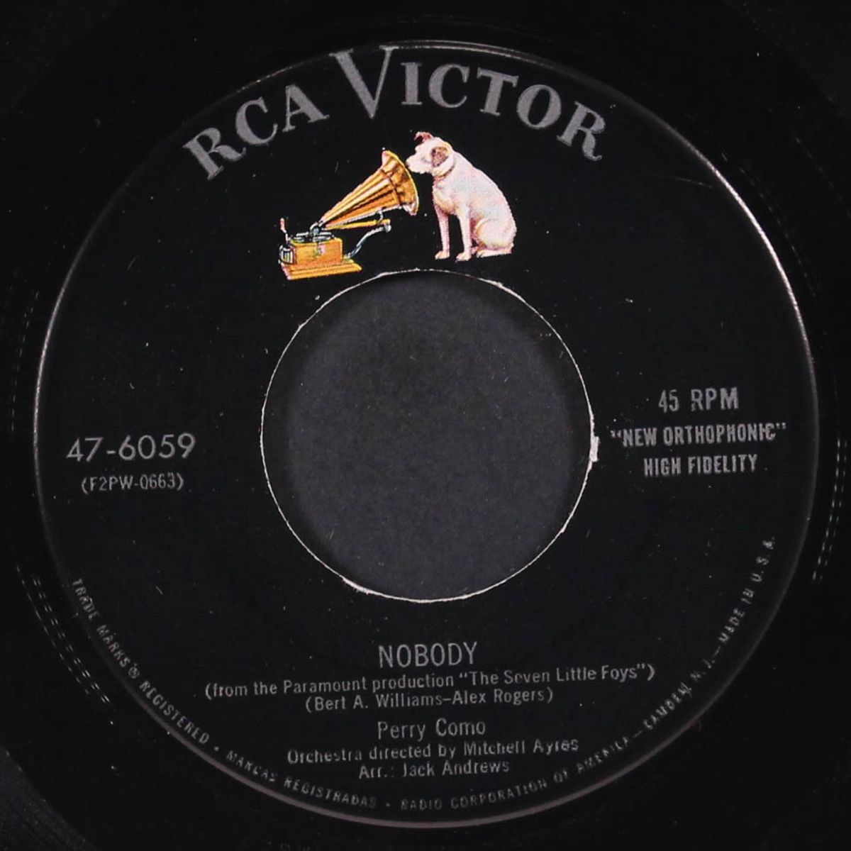 nobody by PERRY COMO