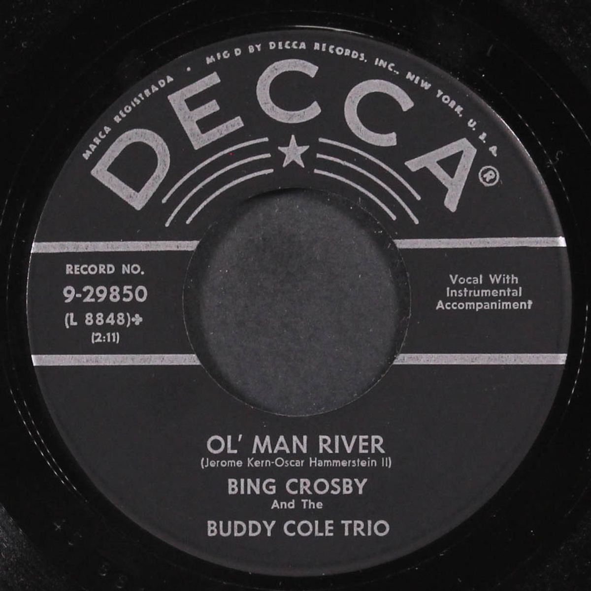 ol' man river by BING CROSBY