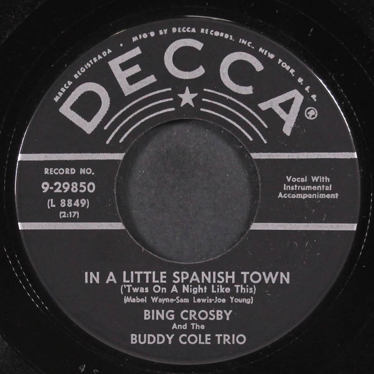 ol' man river by BING CROSBY