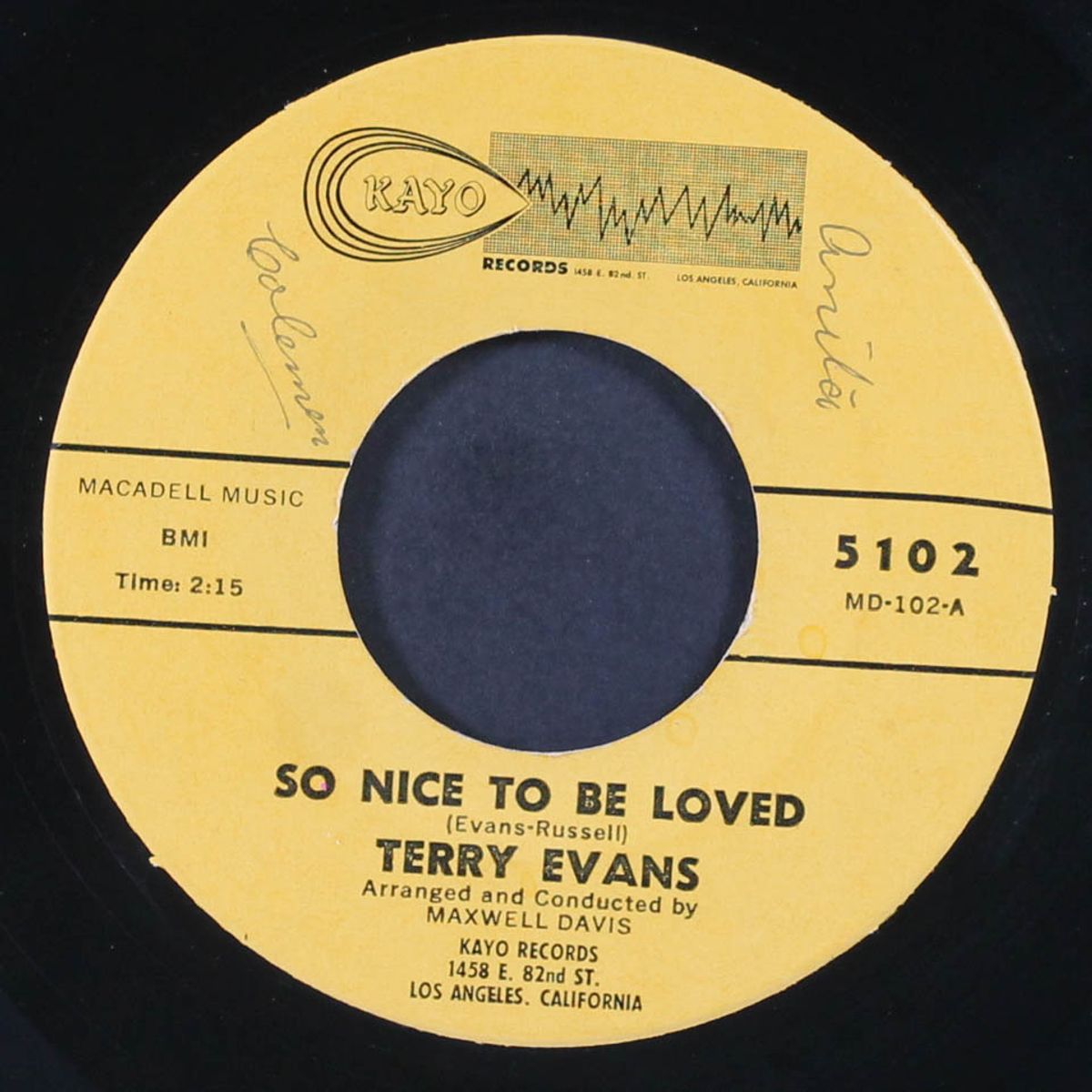 so nice to be loved / just 'cause by TERRY EVANS