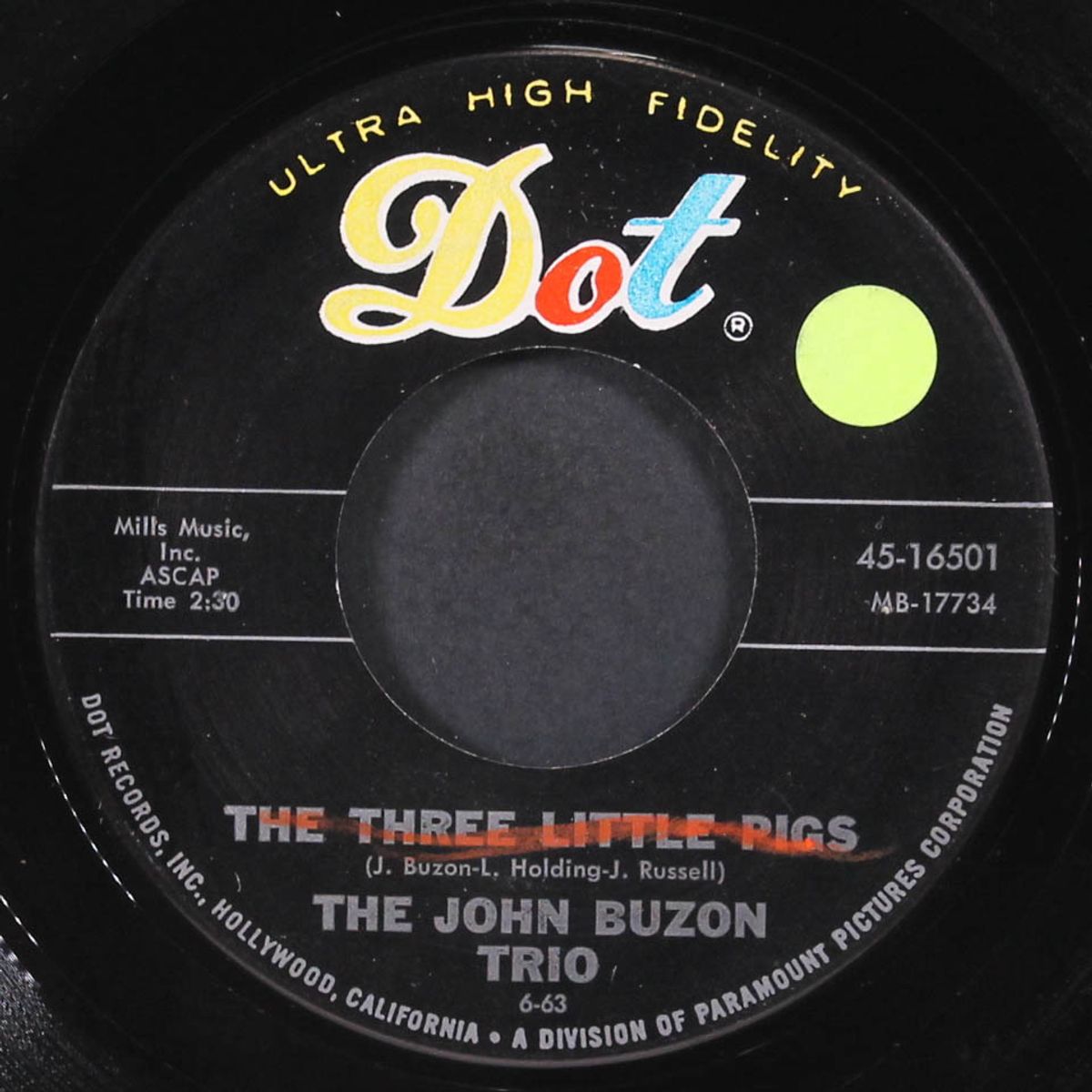 out on a limbo / the three little pigs by JOHN BUZON TRIO