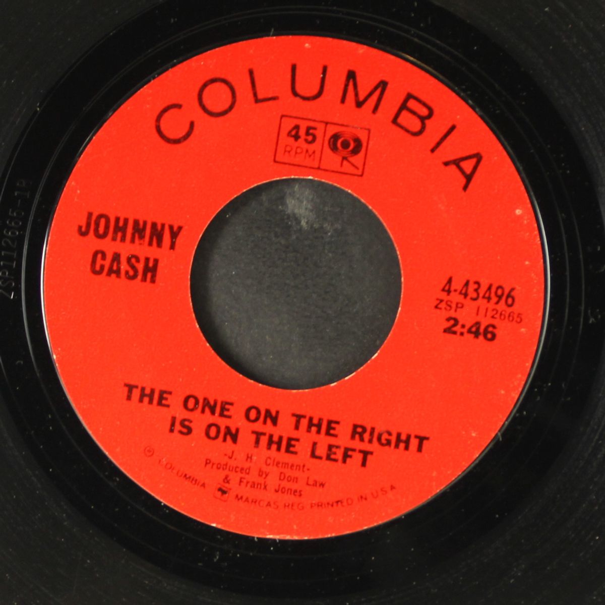 cotton pickin' hands / the one on the right is on the left by JOHNNY CASH