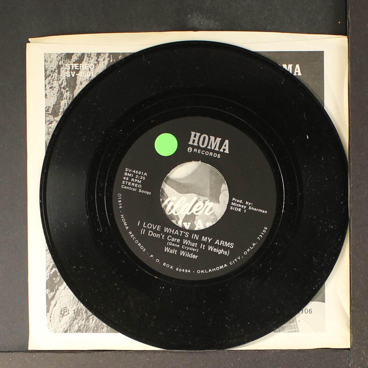i love what's in my arms / ode to country music by WALT WILDER