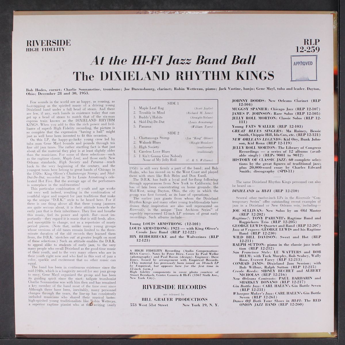 at the hi-fi jazz band ball by GENE MAYL'S DIXIELAND RHYTHM KINGS