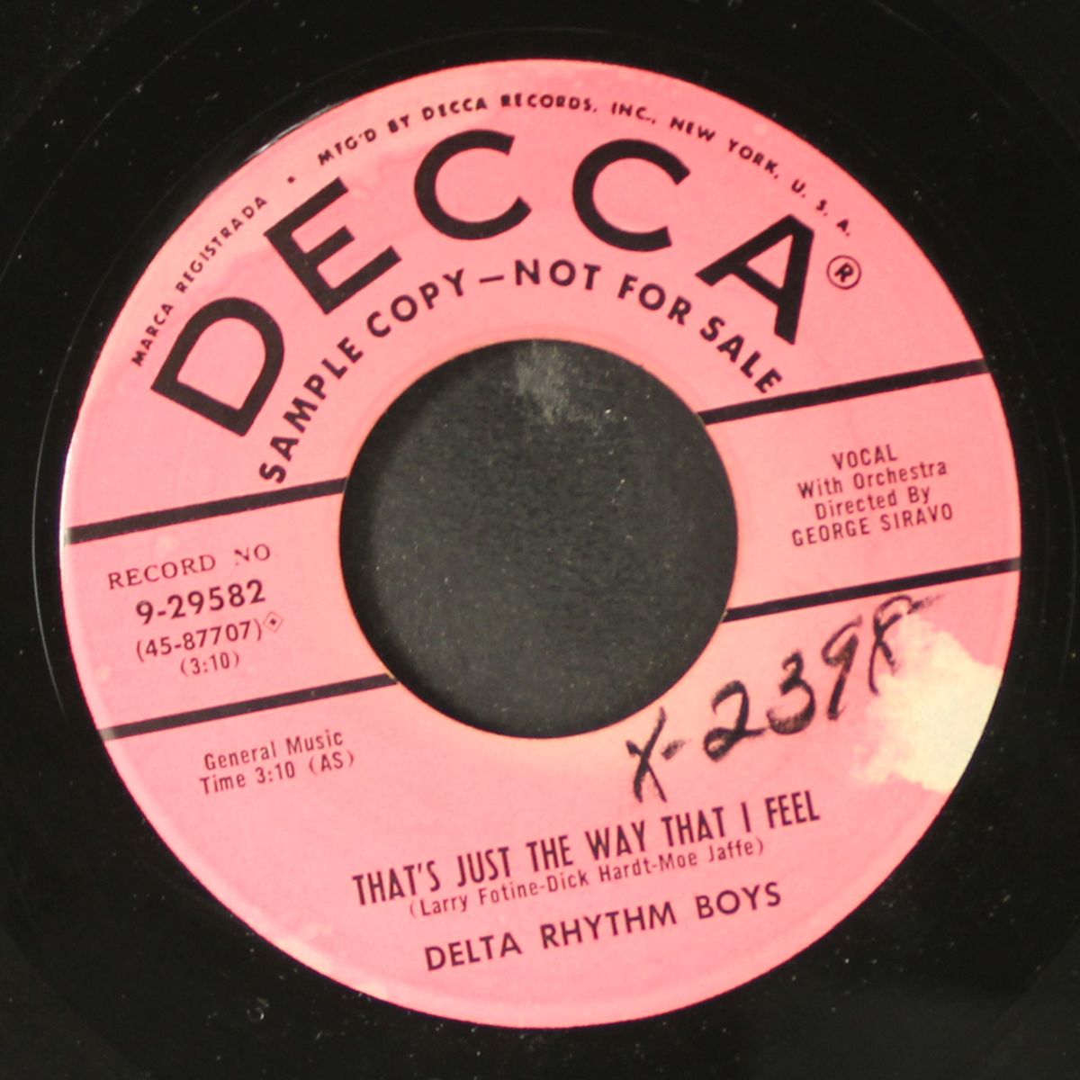 that's just the way that i feel by DELTA RHYTHM BOYS