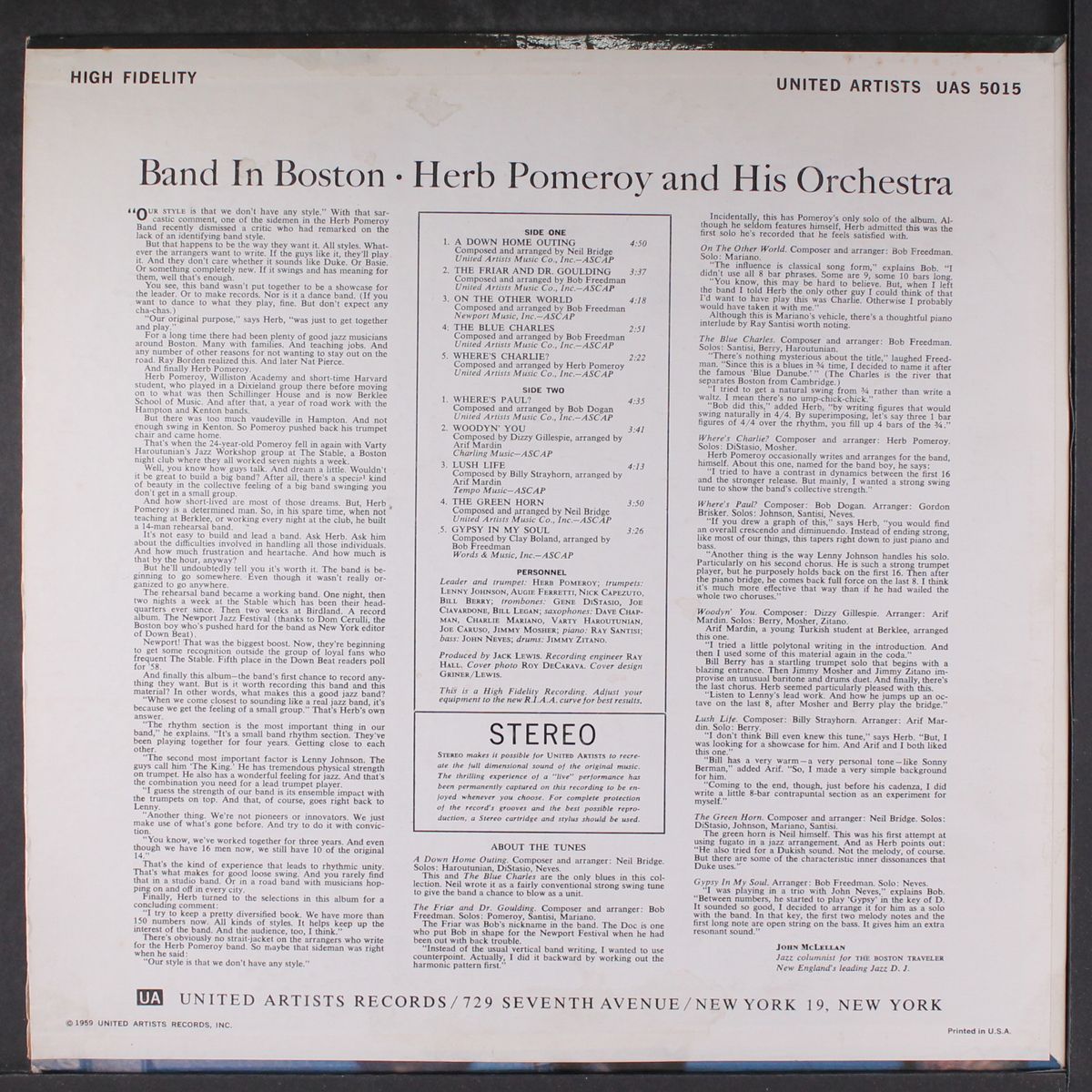 band in boston by HERB POMEROY