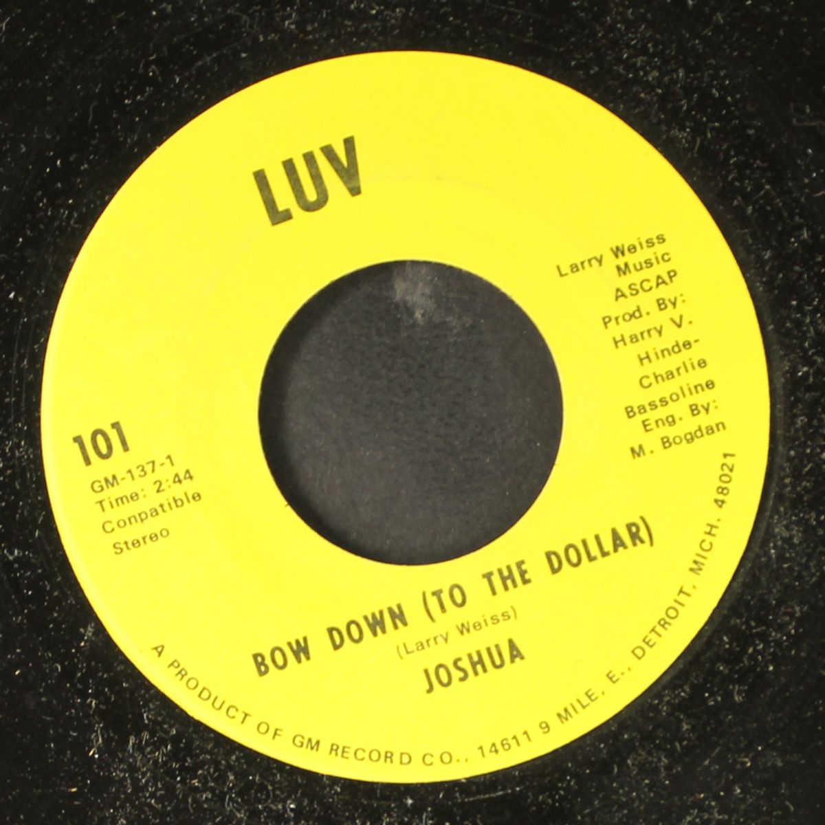 bow down / peace of mind by JOSHUA