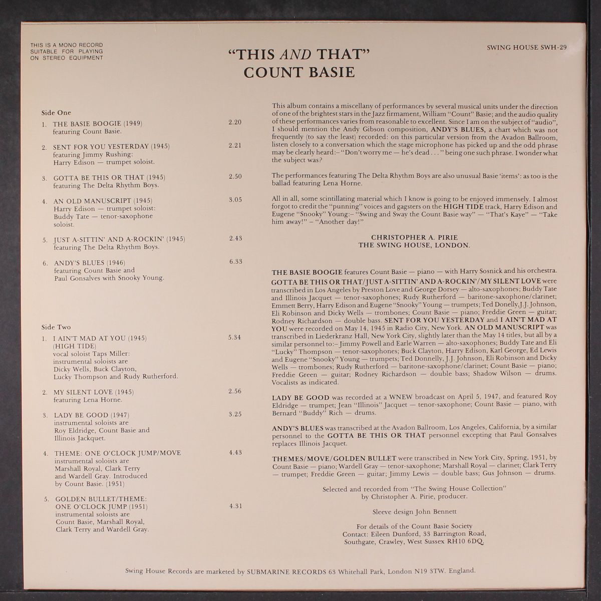 this and that by COUNT BASIE