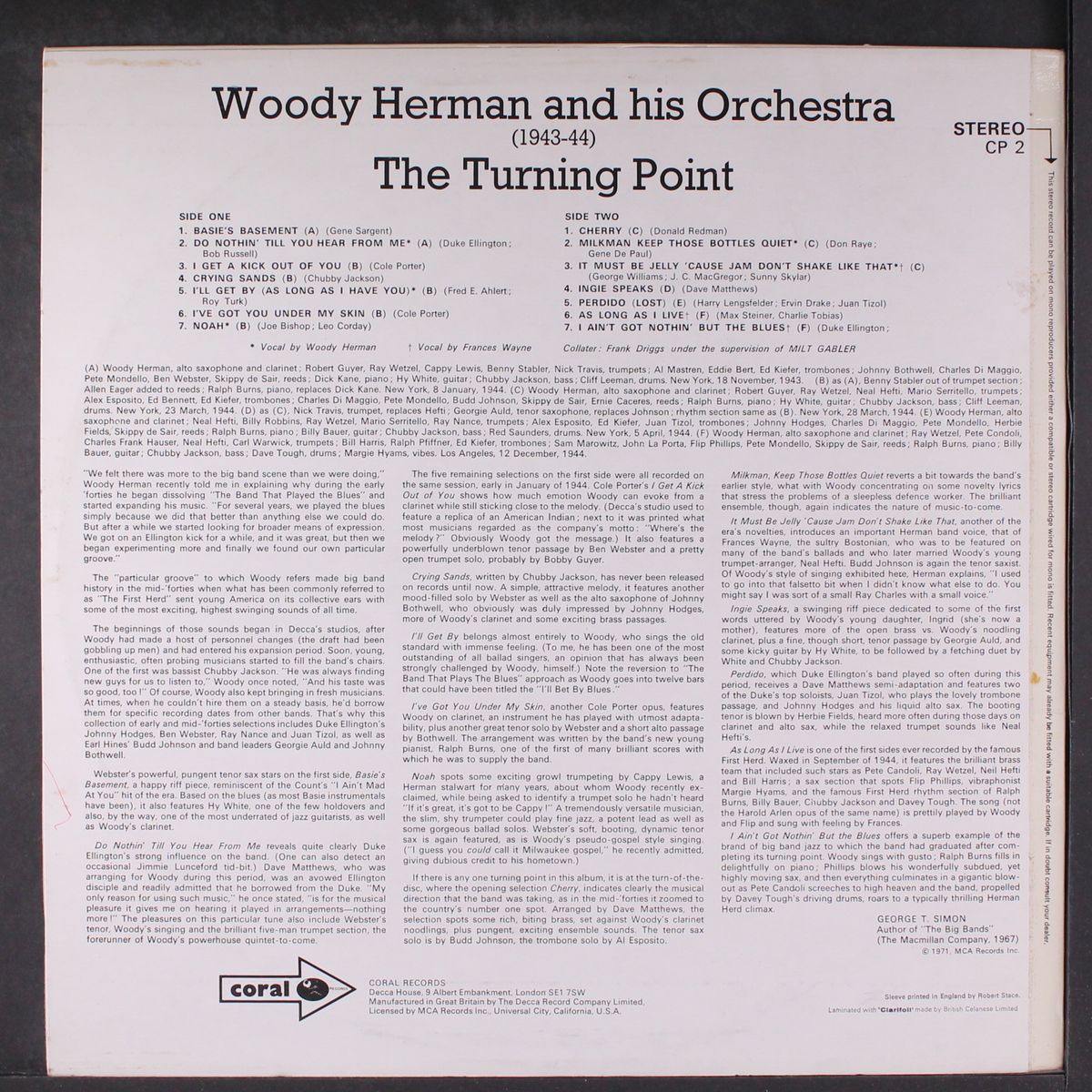 the turning point by WOODY HERMAN