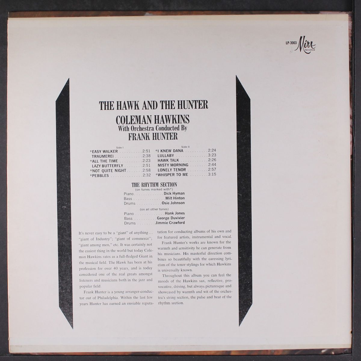 the hawk and the hunter by COLEMAN HAWKINS