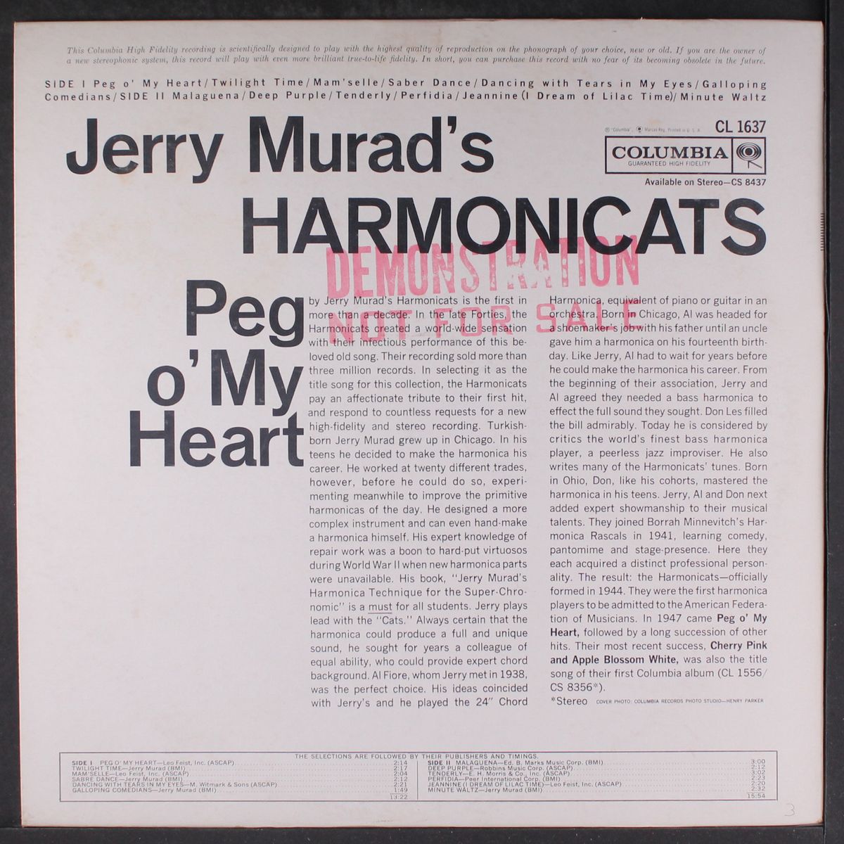 peg o' my heart by JERRY MURAD'S HARMONICATS