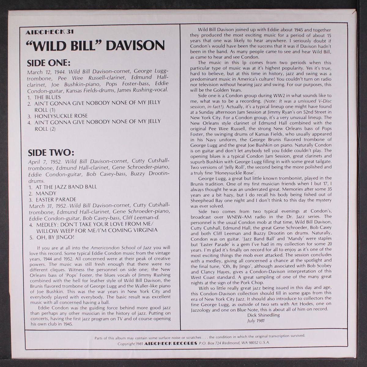 wild bill davison by WILD BILL DAVISON