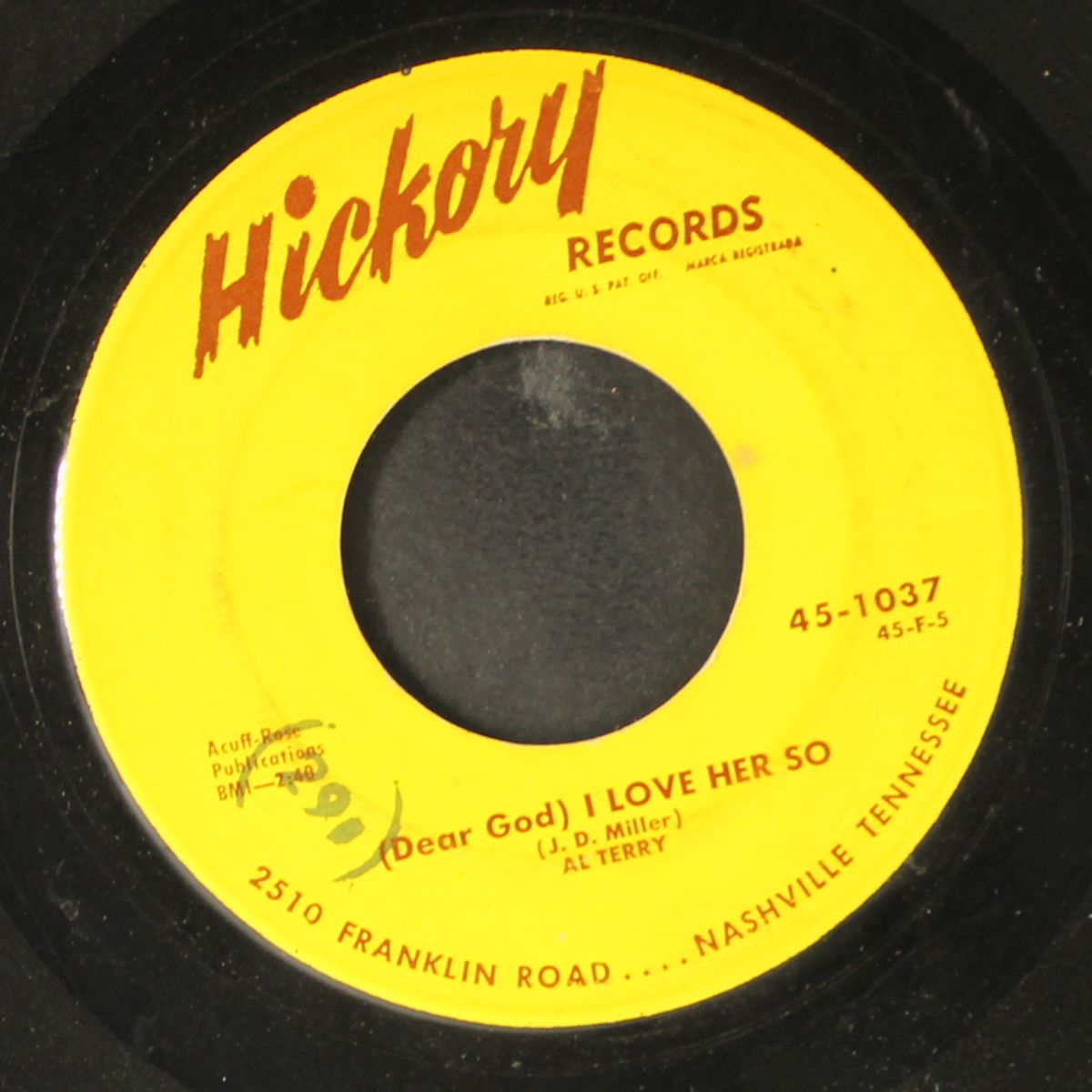 i love her so / goodbye, mr. sunshine by AL TERRY