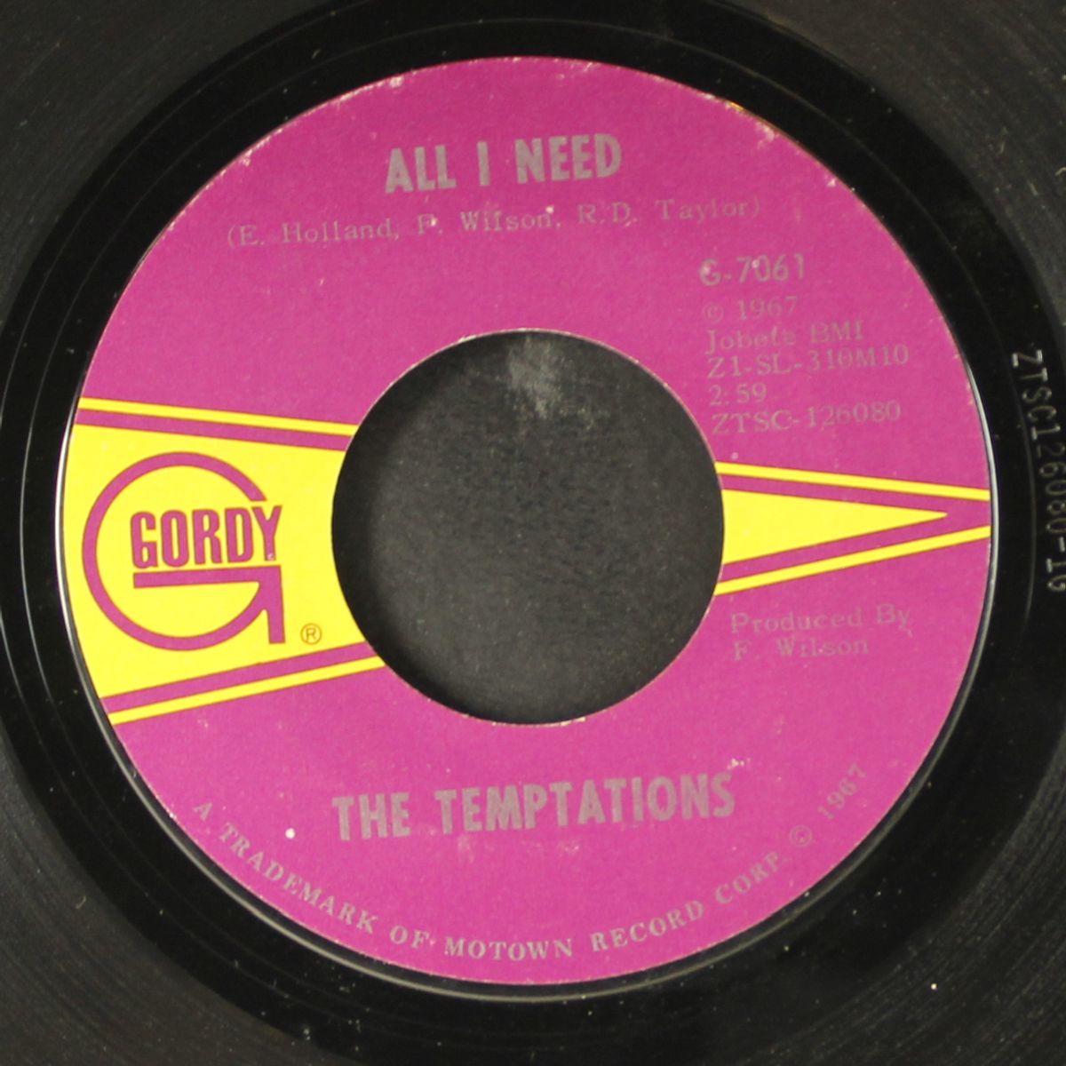 sorry is a sorry word / all i need by TEMPTATIONS