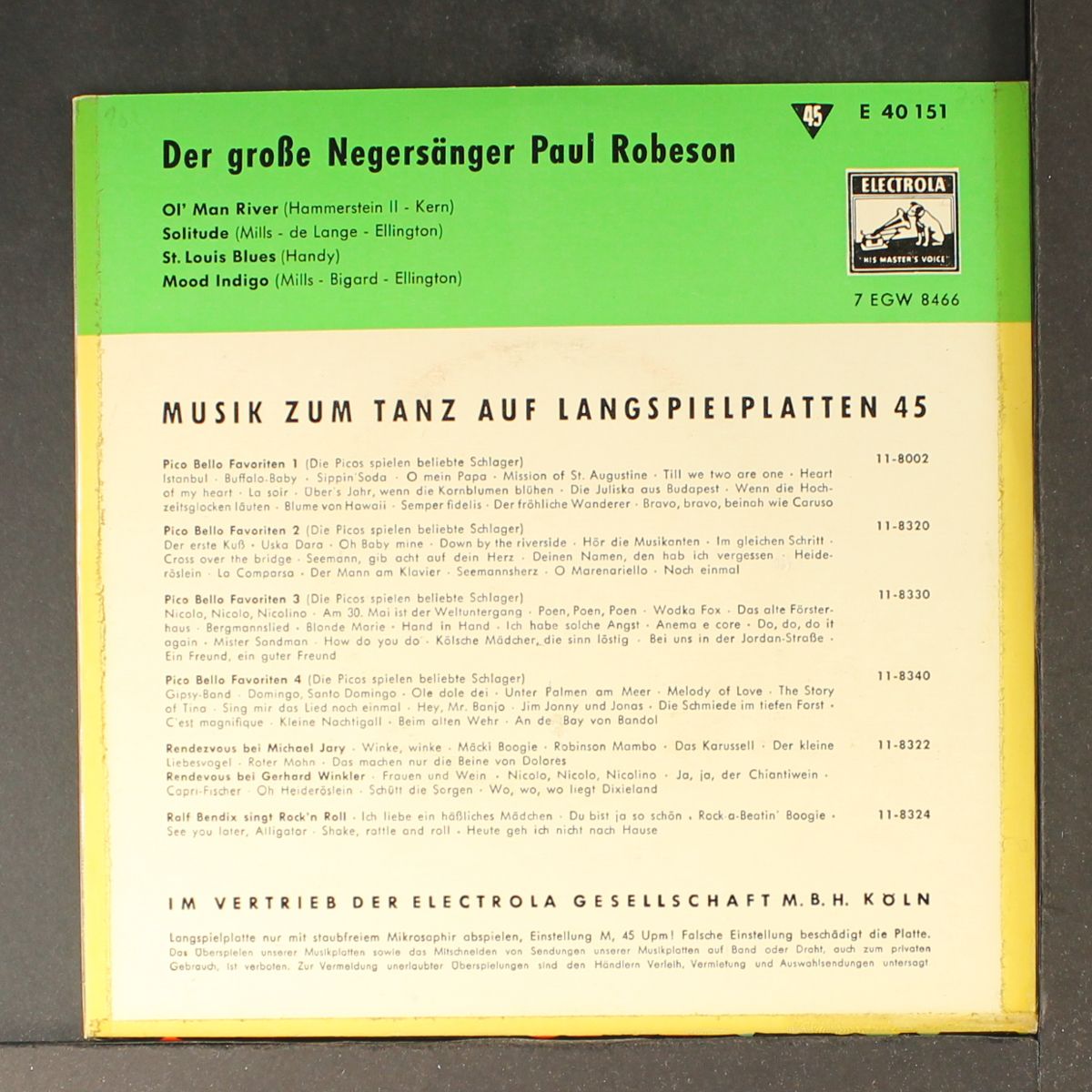 der grobe negersanger by PAUL ROBESON