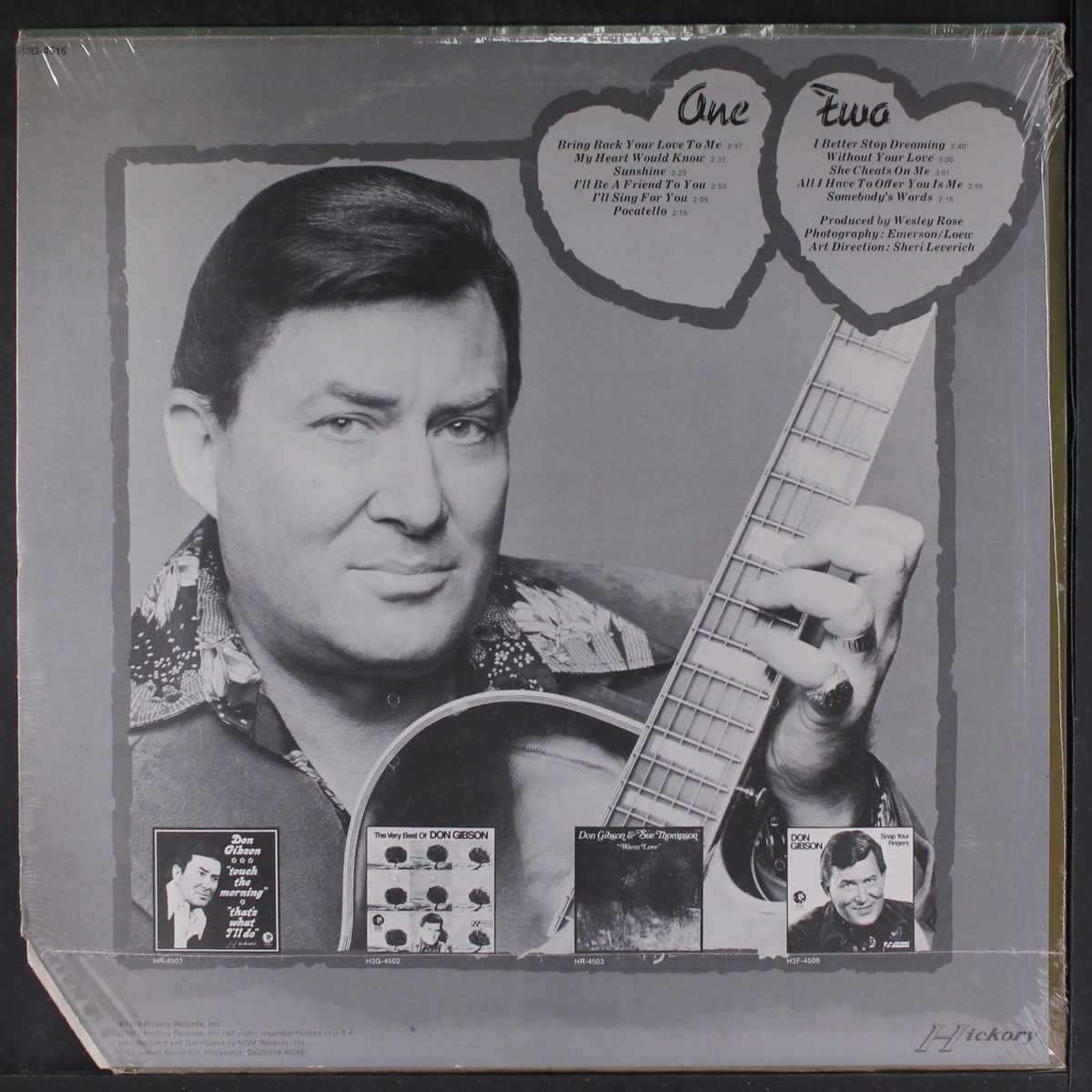 bring back your love to me by DON GIBSON
