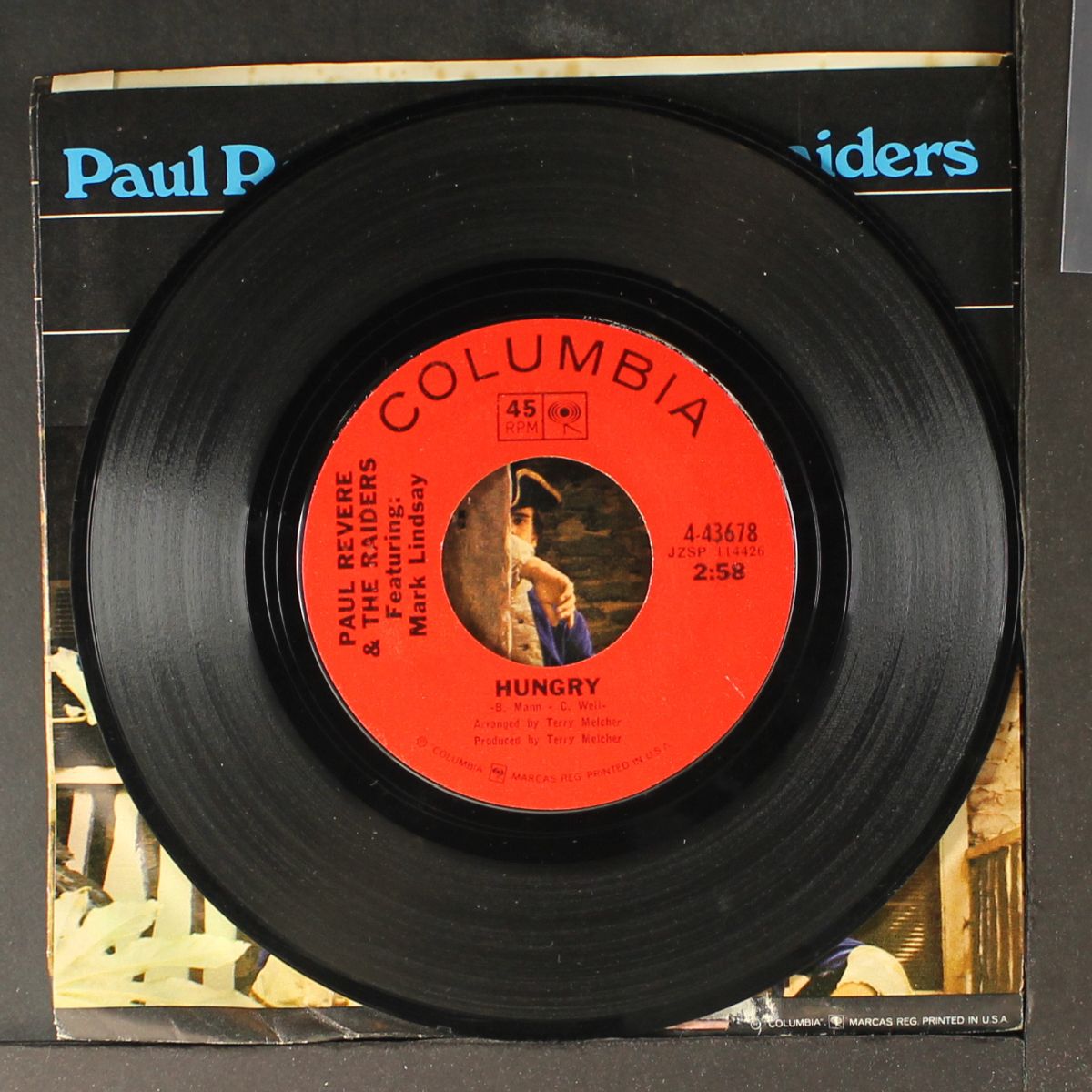 hungry / there she goes by PAUL REVERE & RAIDERS