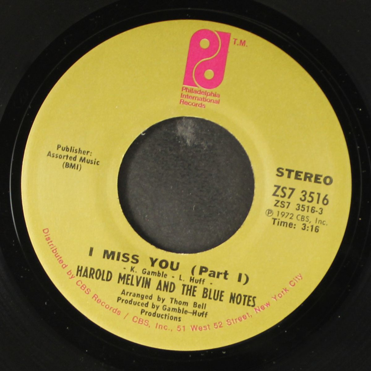 i miss you / part 2 by HAROLD MELVIN & BLUE NOTES