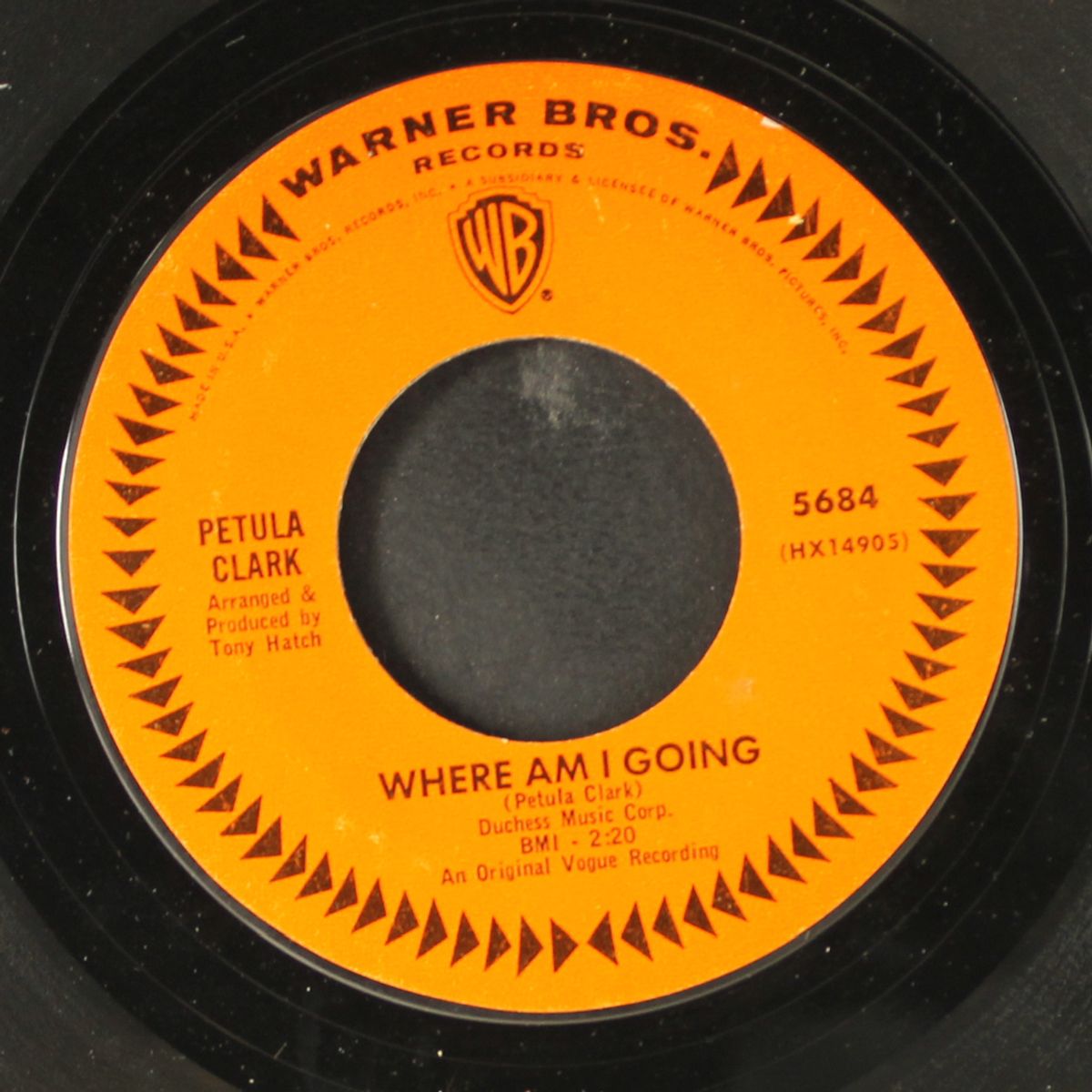 my love / where am i going by PETULA CLARK