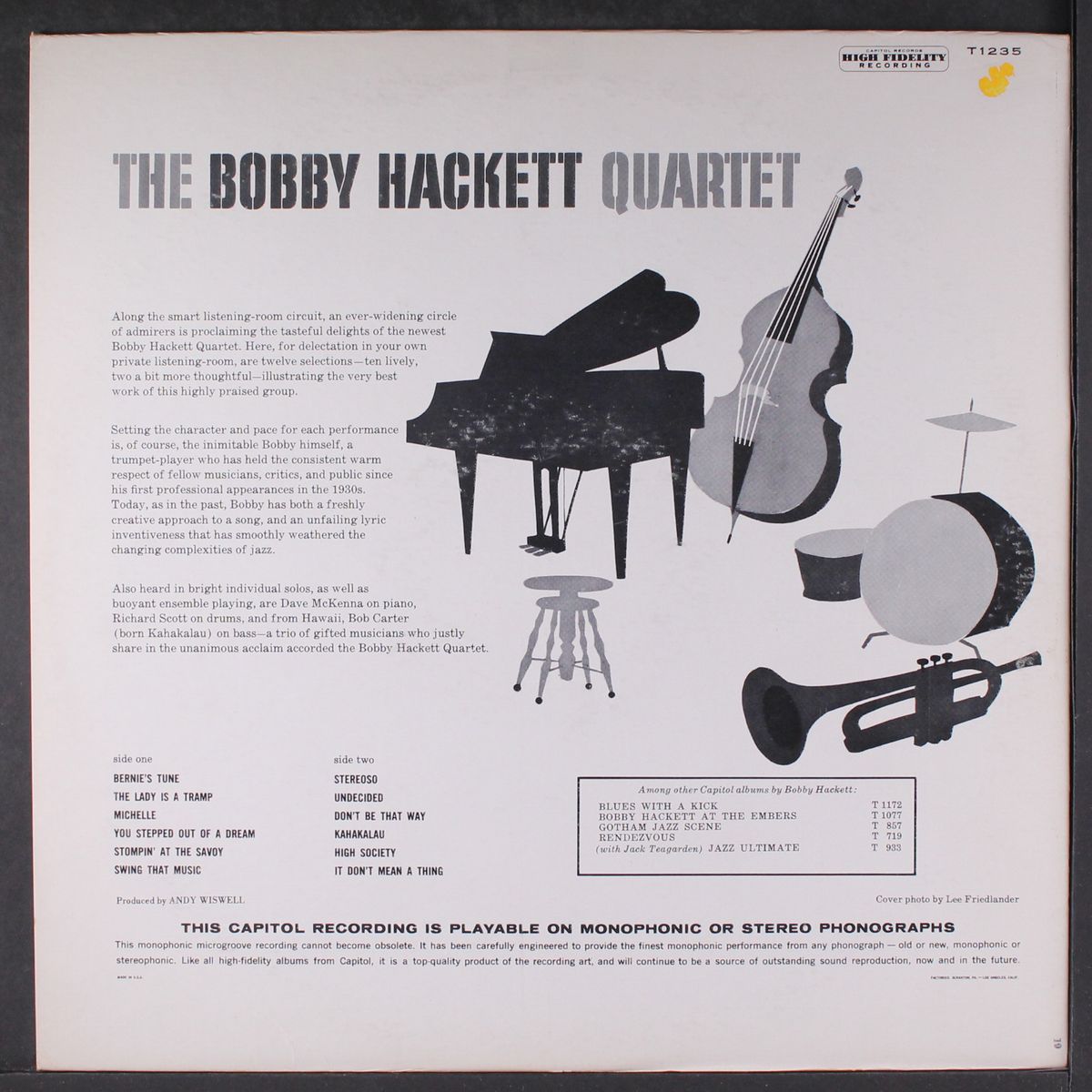 the bobby hackett quartet by BOBBY HACKETT