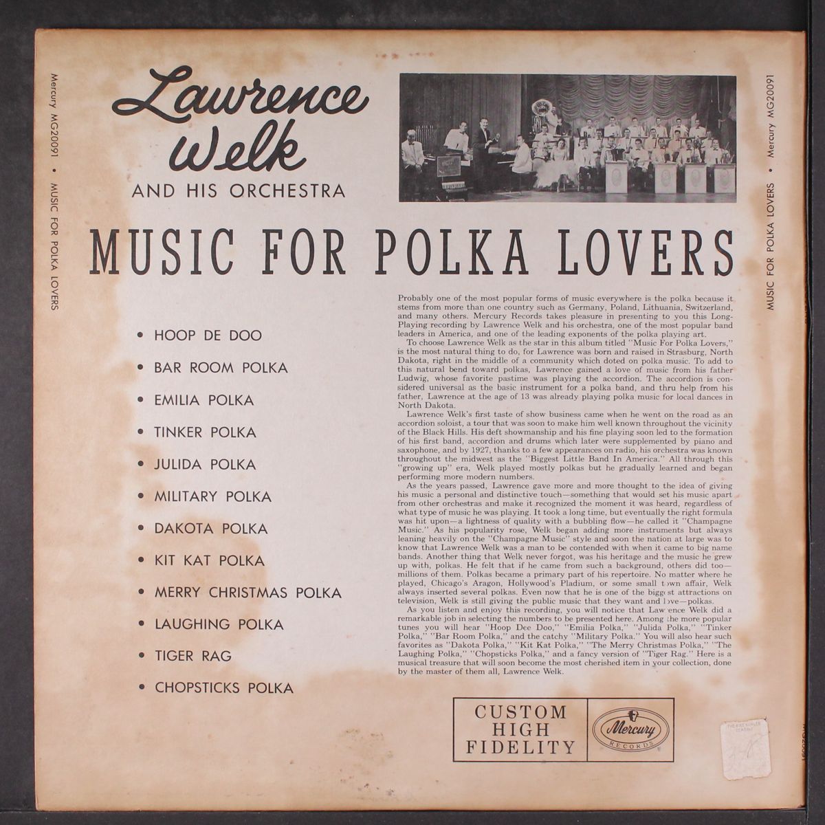 music for polka lovers by LAWRENCE WELK