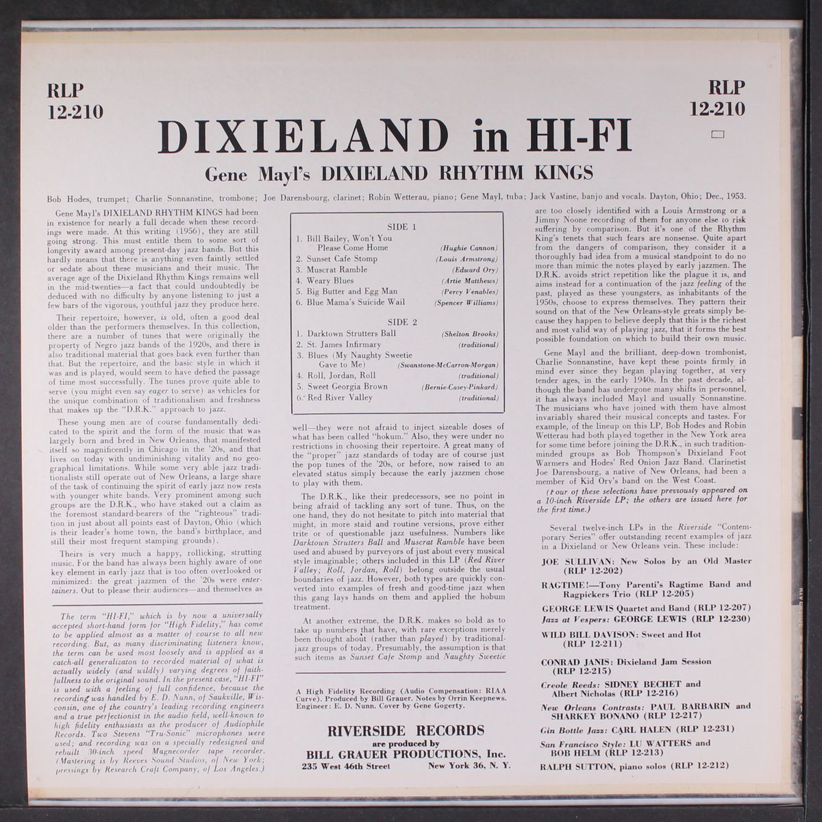 dixieland in hi-fi by GENE MAYL'S DIXIELAND RHYTHM KINGS