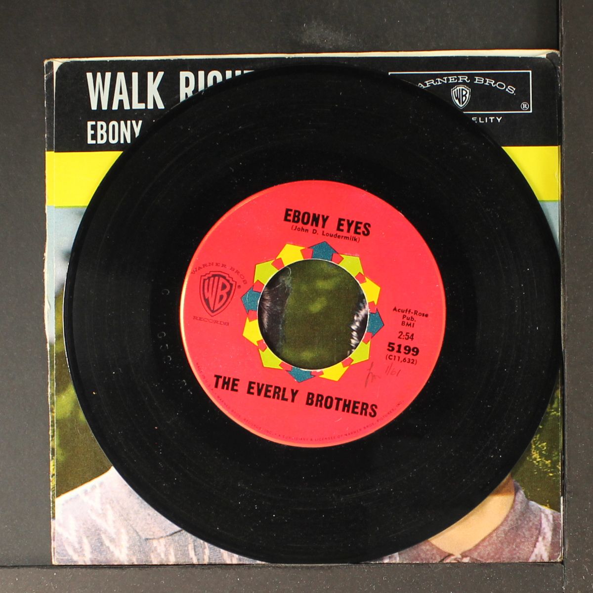ebony eyes / walk right back by EVERLY BROTHERS