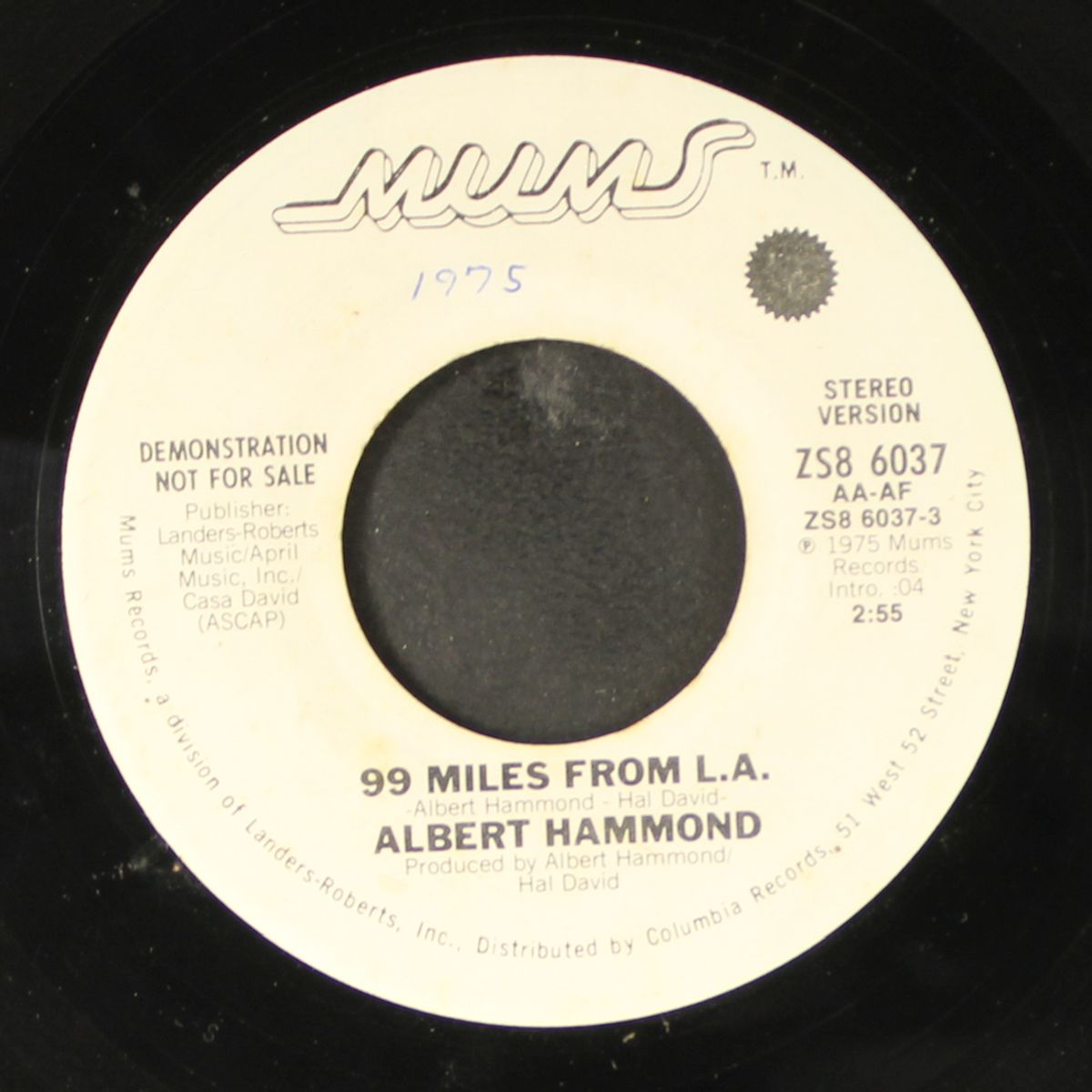 99 miles from l.a. / mono by ALBERT HAMMOND