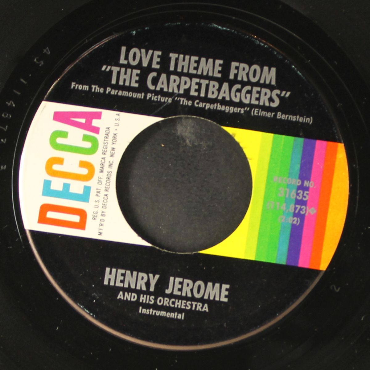 the seventh dawn / love theme from "the carpetbaggers" by HENRY JEROME