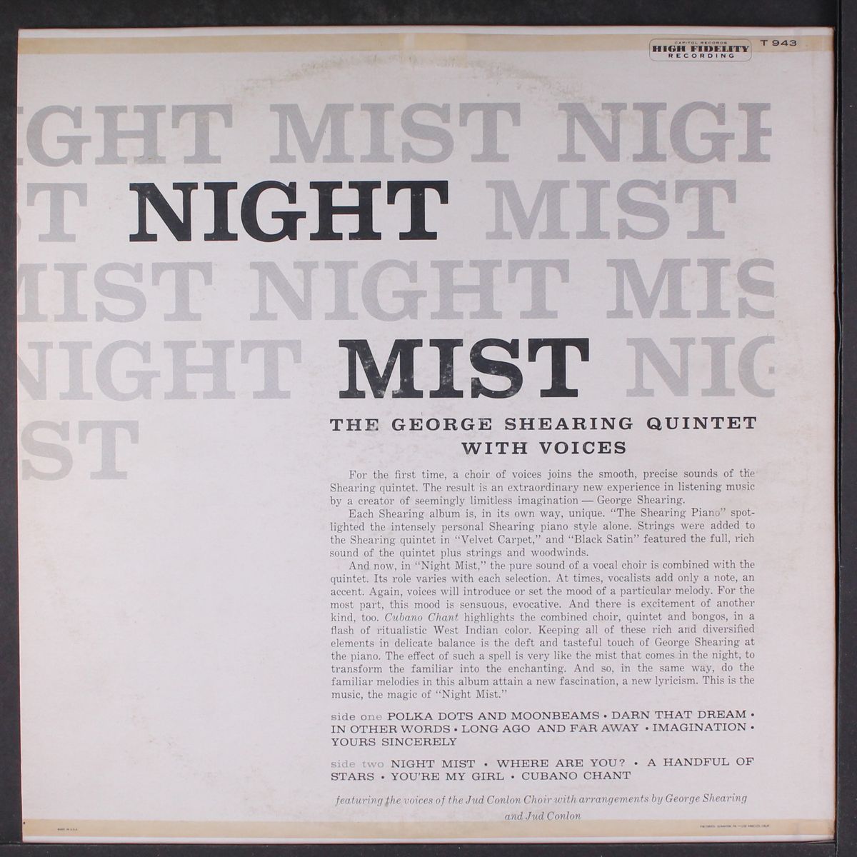 night mist by GEORGE SHEARING