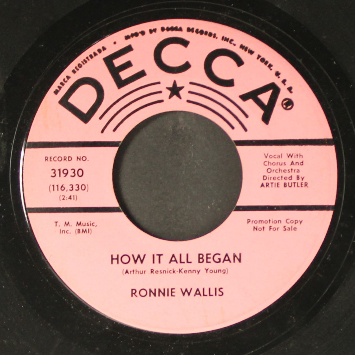 sailor boy / how it all began by RONNIE WALLIS