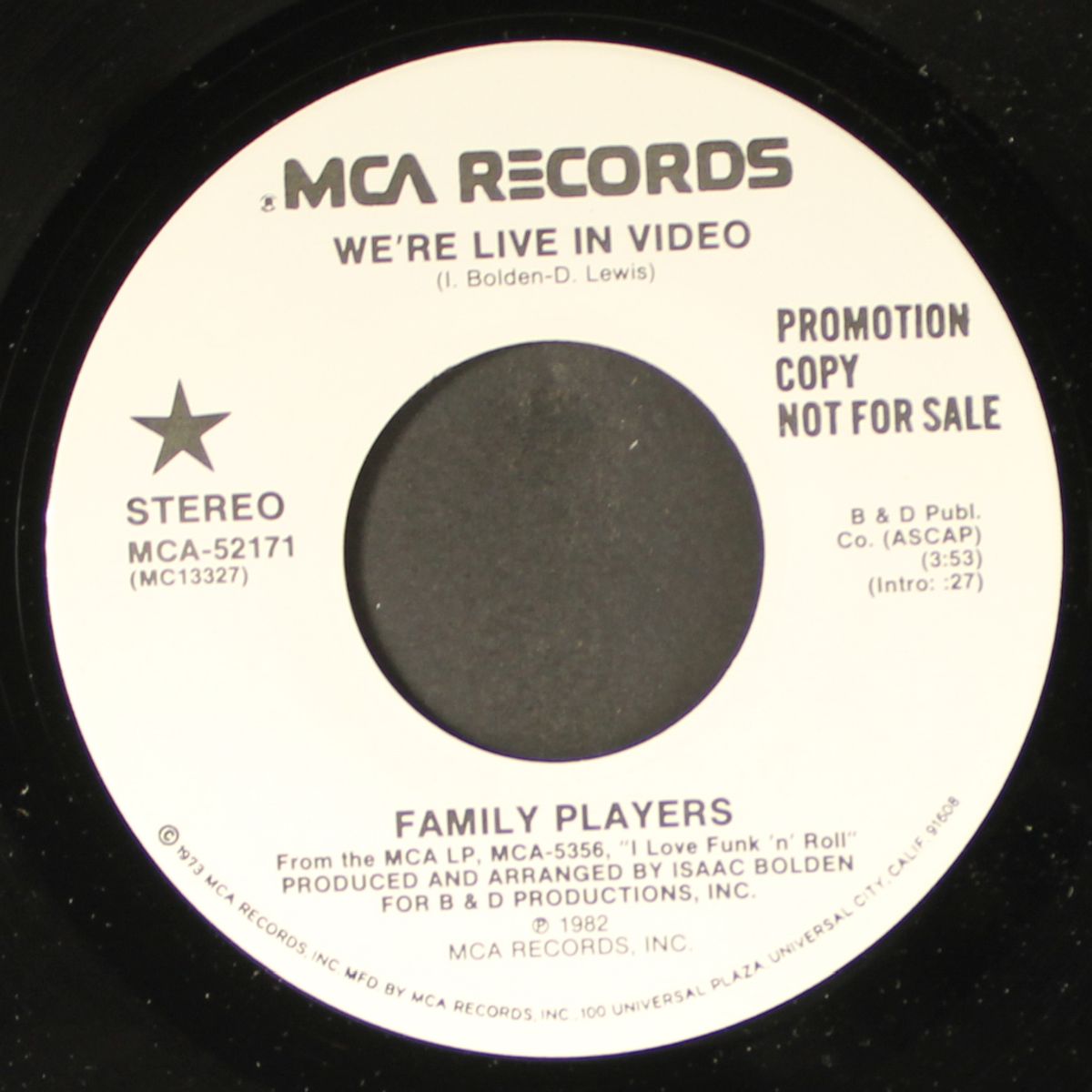 we're live in video / same by FAMILY PLAYERS