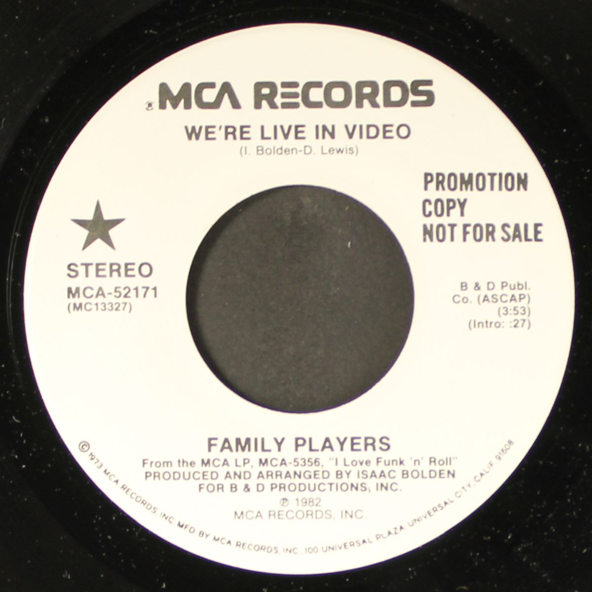 we're live in video / same by FAMILY PLAYERS