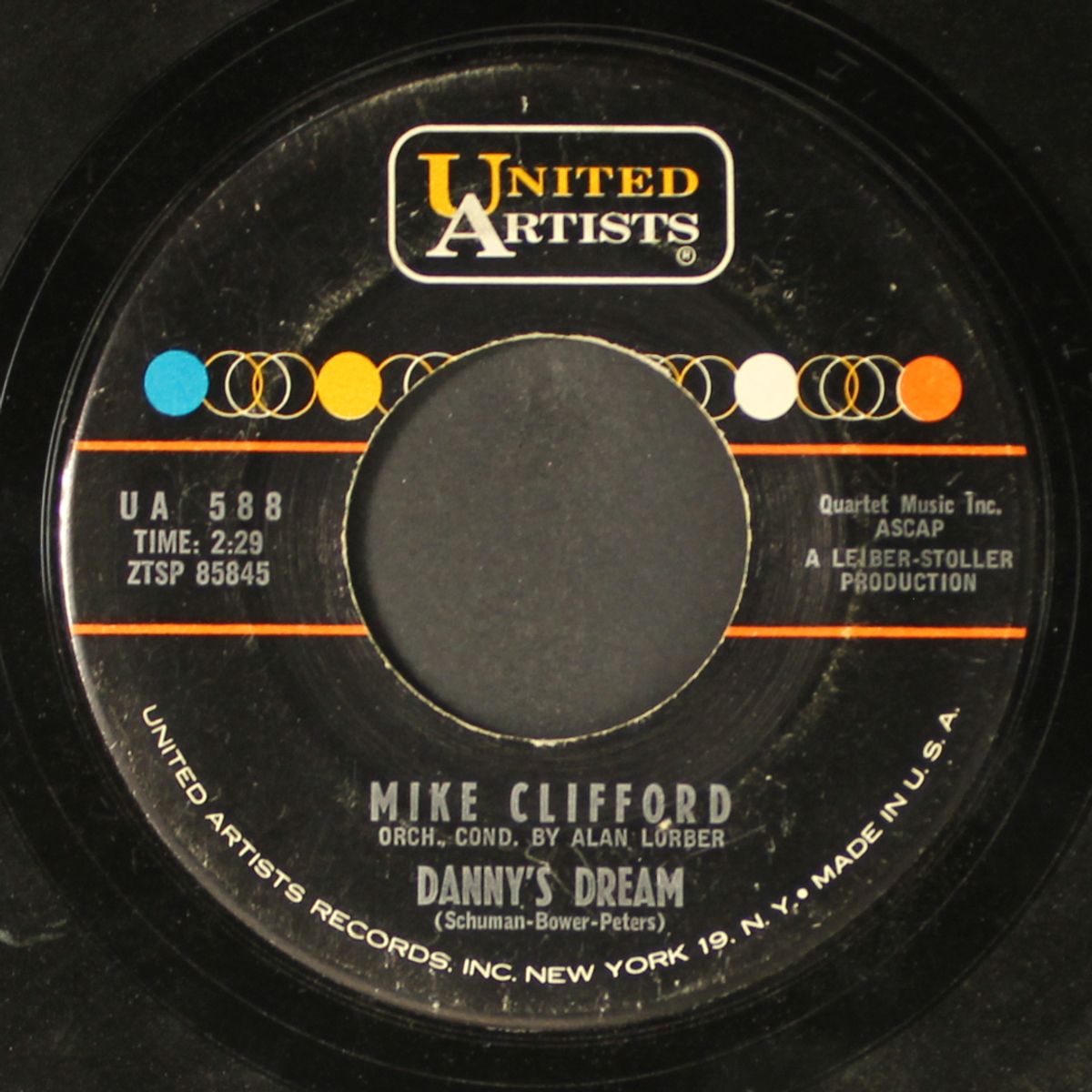 one boy too late / danny's dream by MIKE CLIFFORD