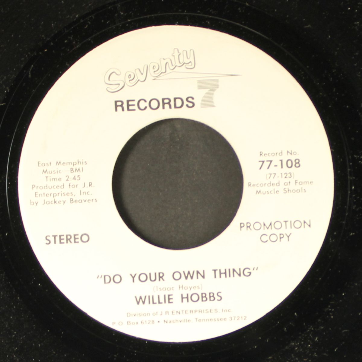 do your own thing / mono by WILLIE HOBBS