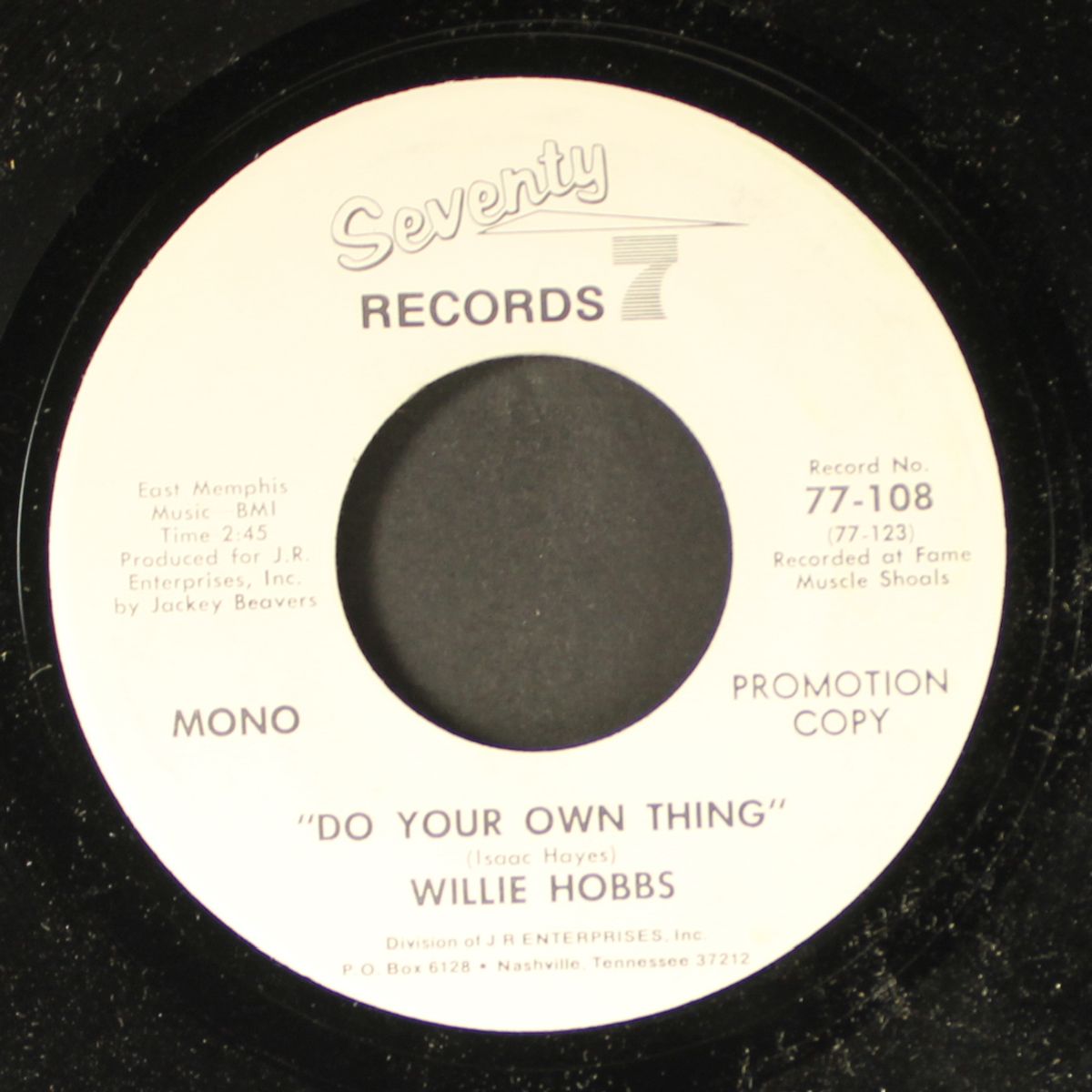 do your own thing / mono by WILLIE HOBBS