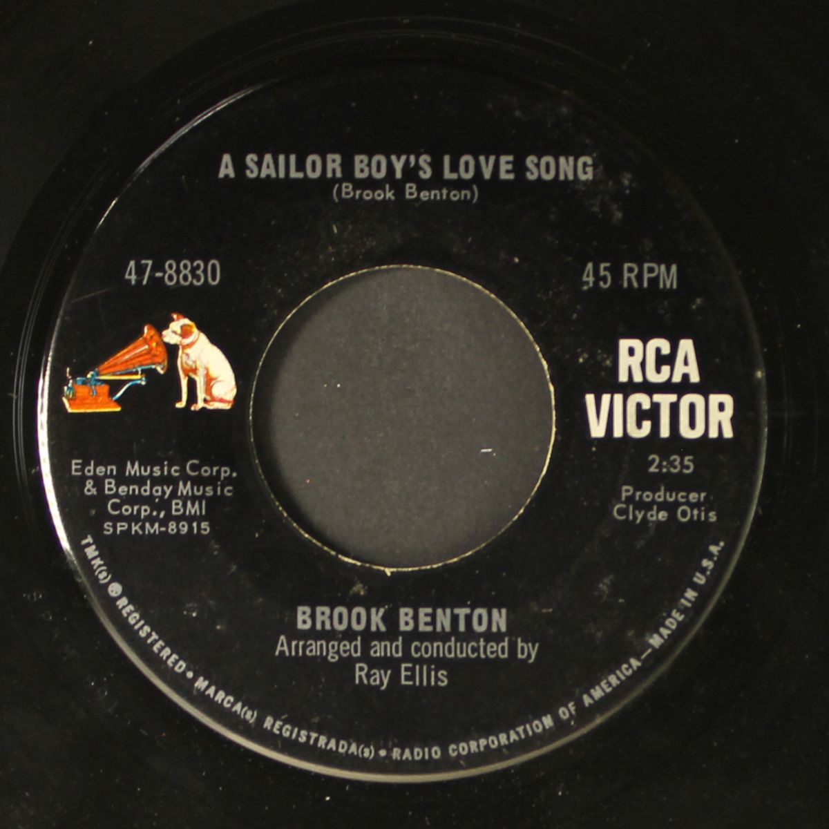 too much good lovin' / a sailor boy's love song by BROOK BENTON