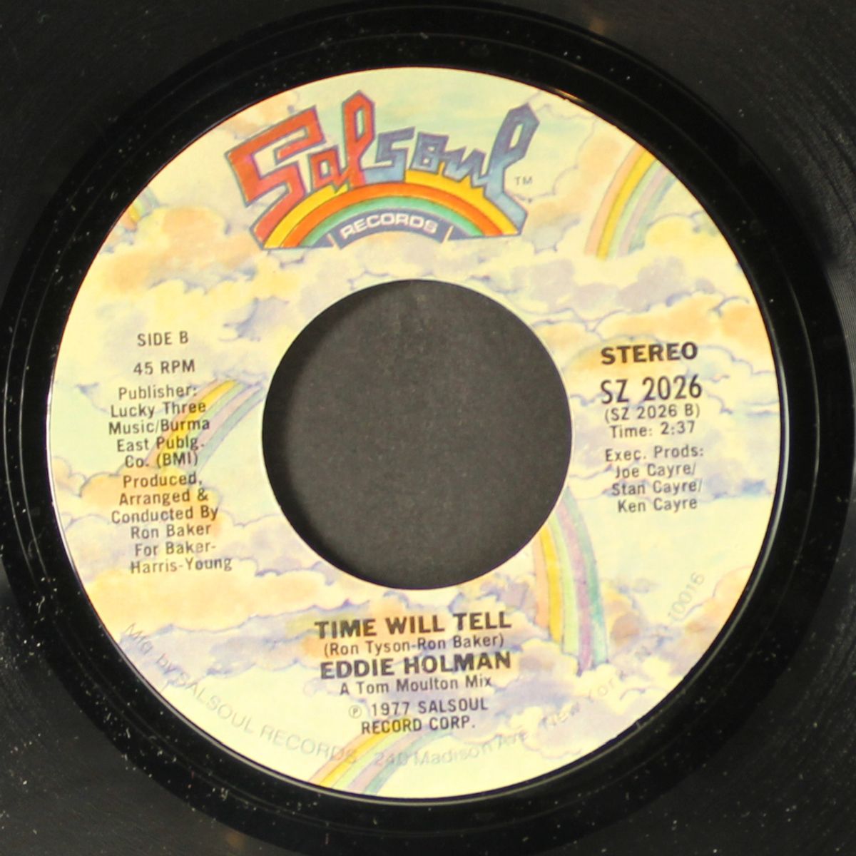 this will be a night to remember / time will tell by EDDIE HOLMAN