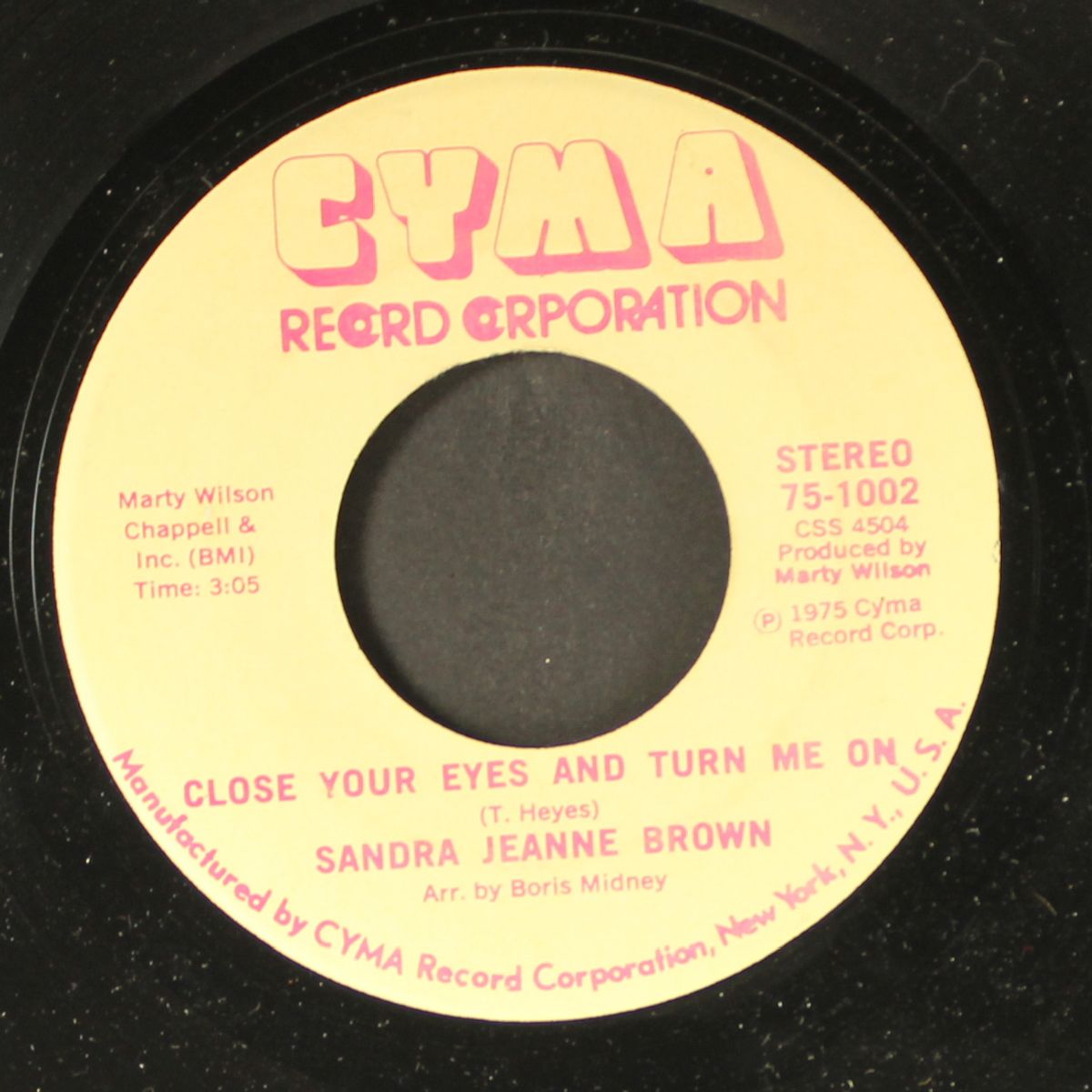 the seed of music / close your eyes and turn me on by SANDRA JEANNE BROWN