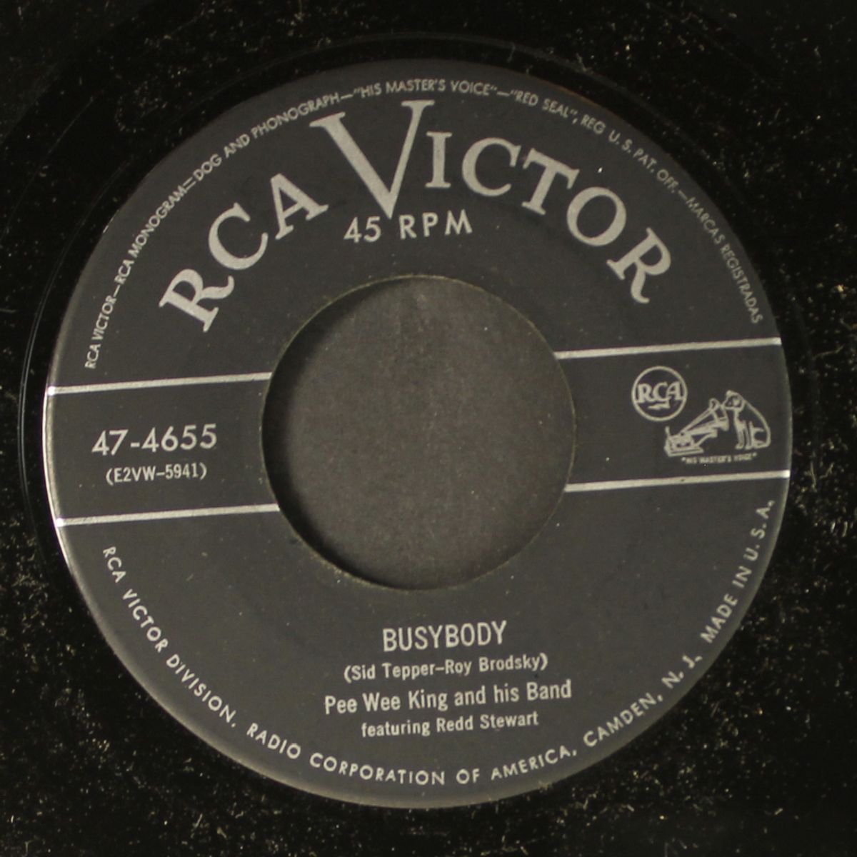 busybody / i don't mind by PEE WEE KING