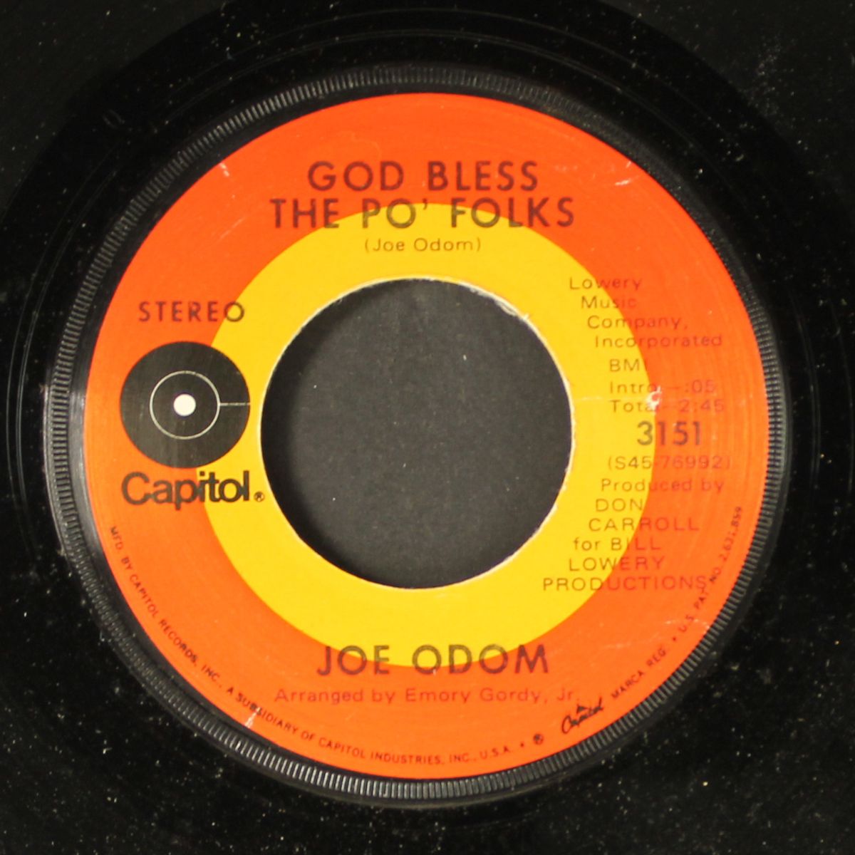 god bless the po' folks / mixing colors by JOE ODOM