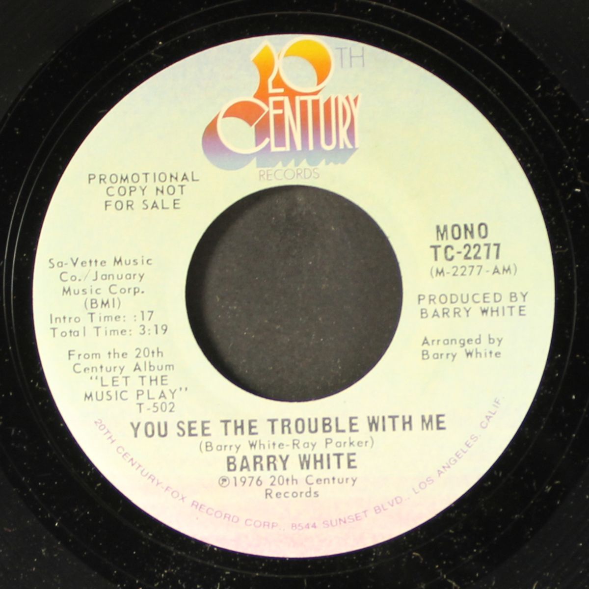 you see the trouble with me / mono by BARRY WHITE