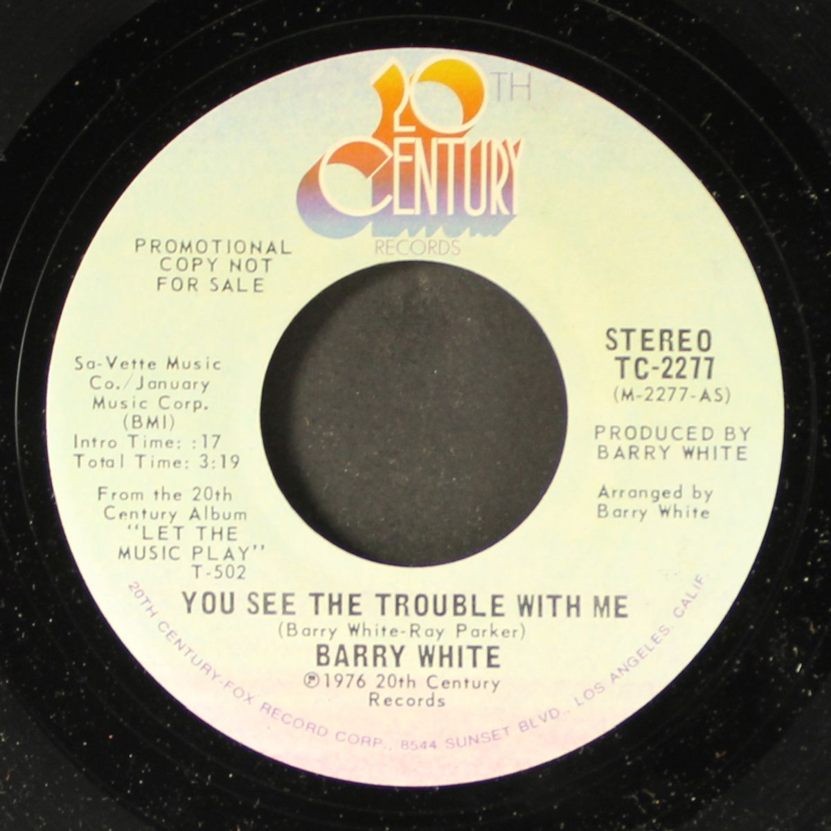 you see the trouble with me / mono by BARRY WHITE