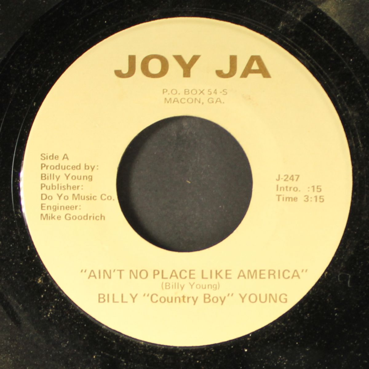 ain't no place like america by BILLY YOUNG