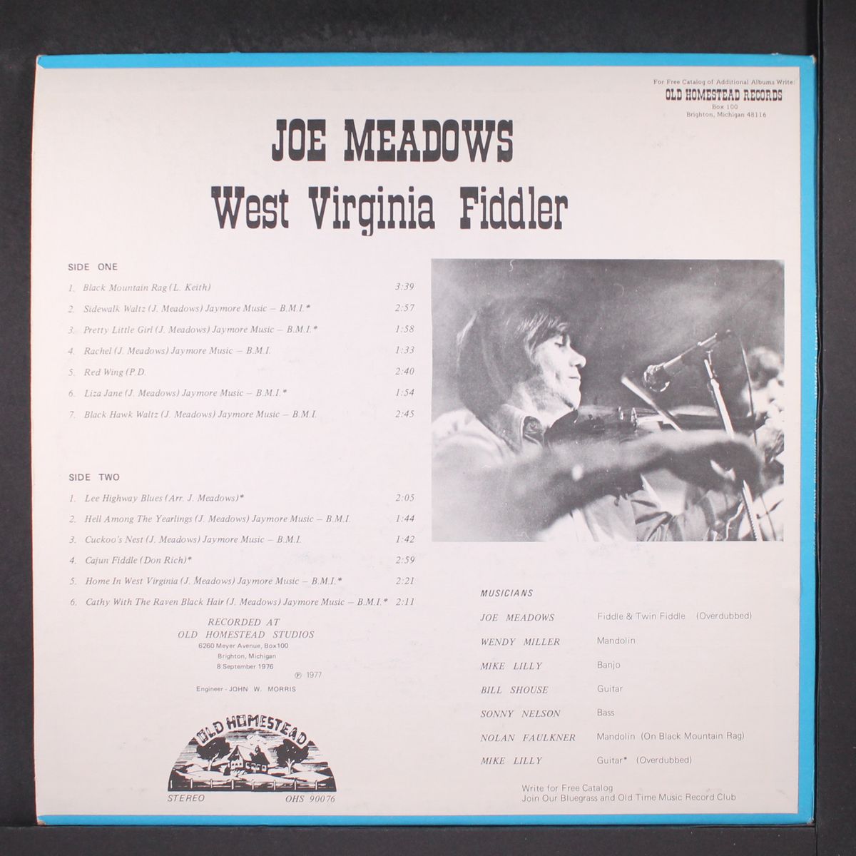 west virginia fiddler by JOE MEADOWS