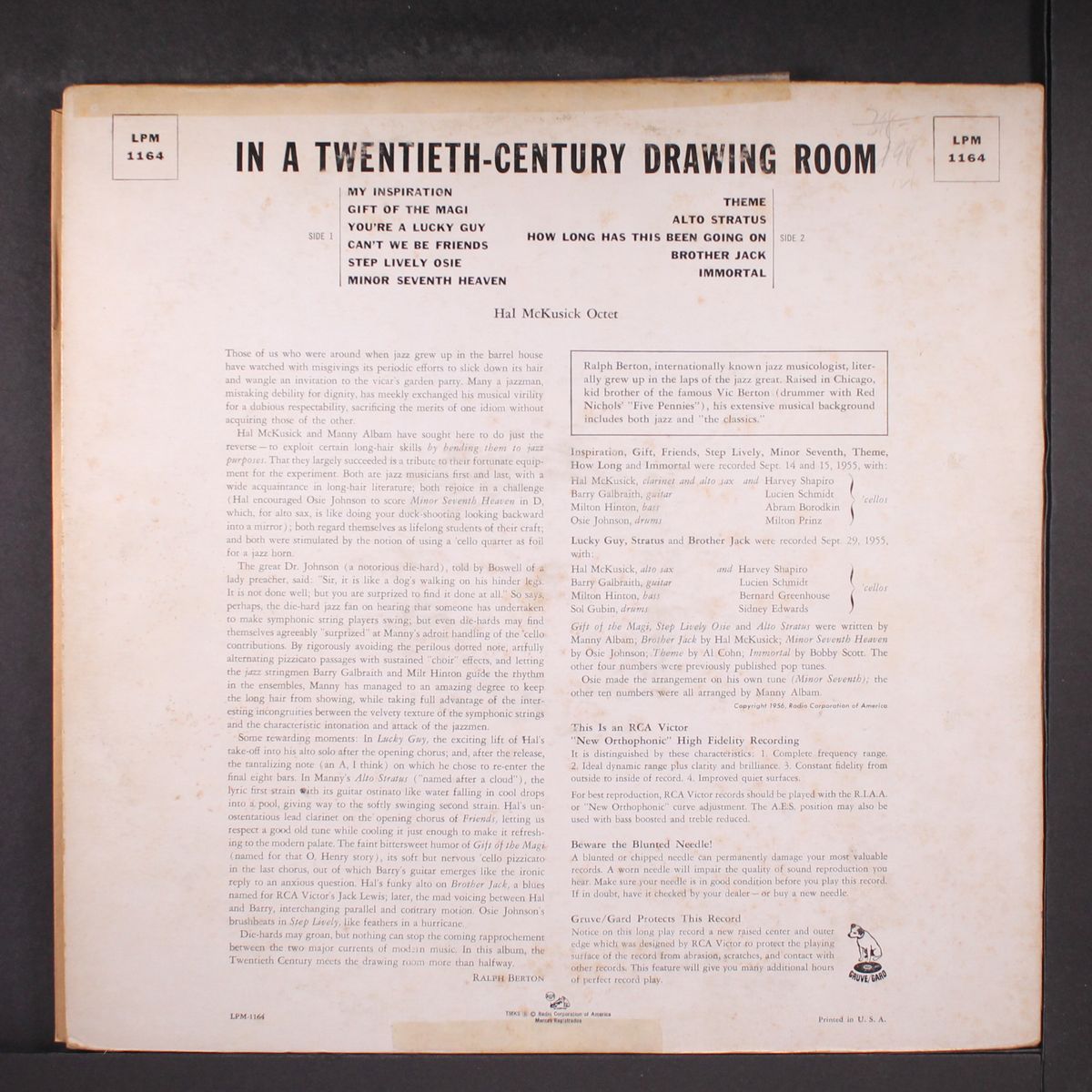 in a twentieth-century drawing room by HAL MCKUSICK