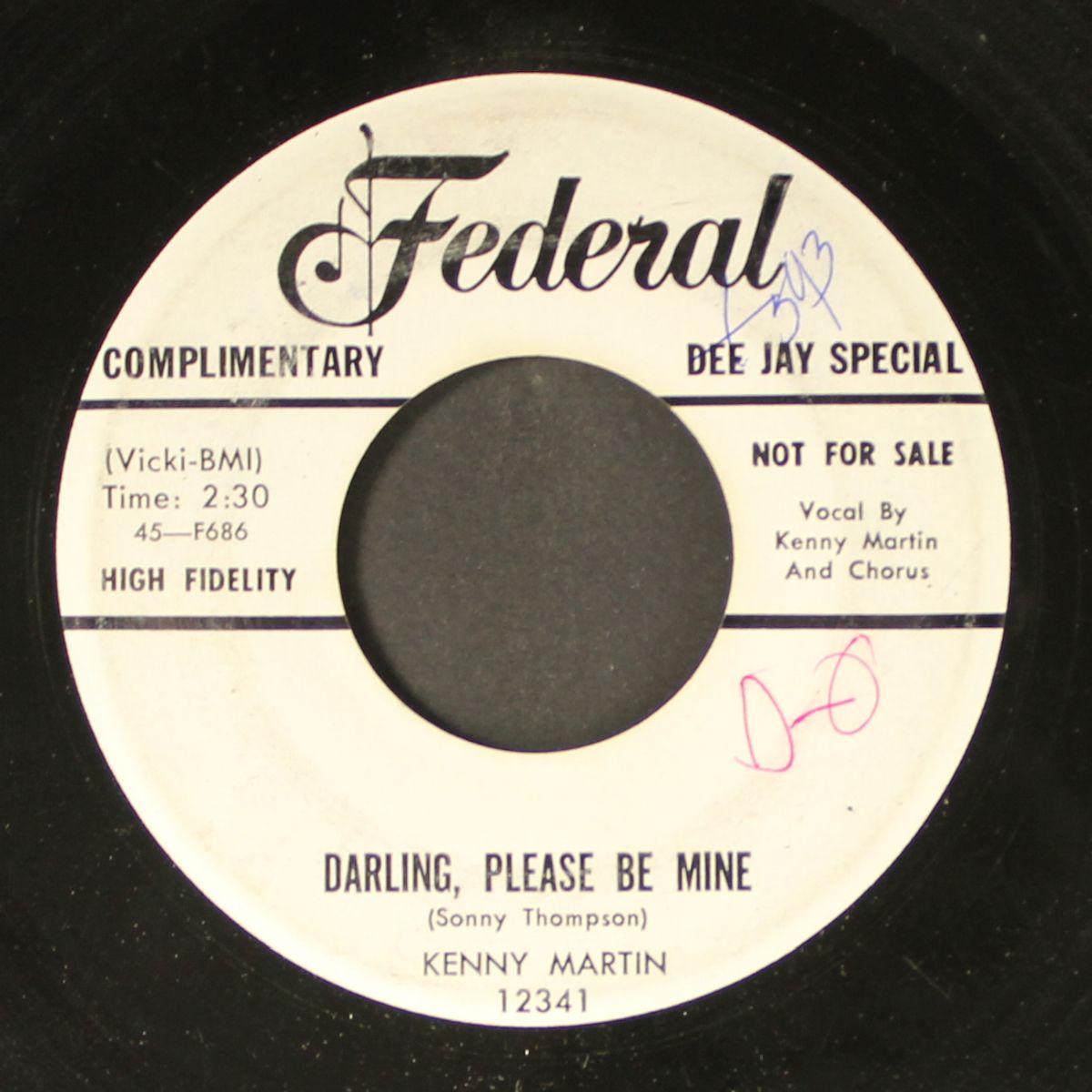 darling, please be mine / my sugar queen by KENNY MARTIN