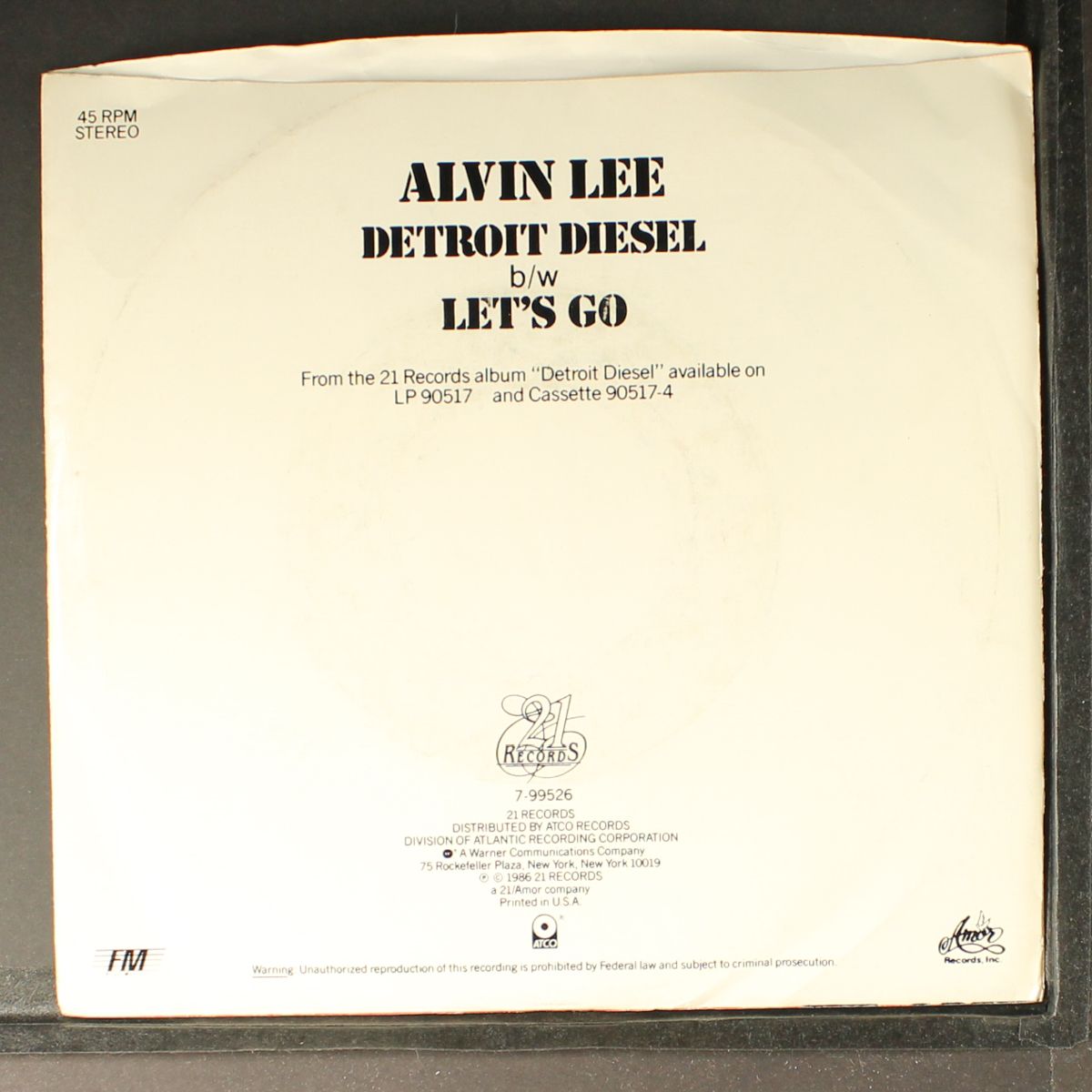 detroit diesel / same by ALVIN LEE
