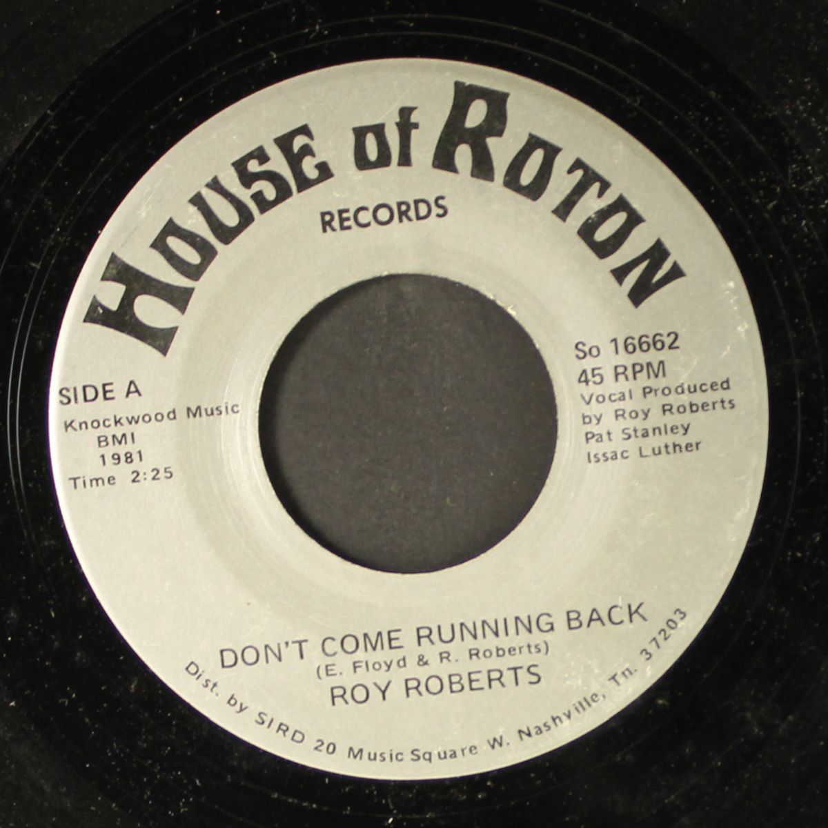 don't come running back / second helpings by ROY ROBERTS