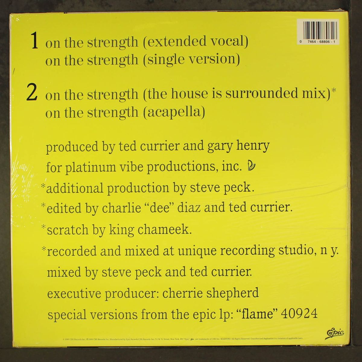 on the strength by FLAME